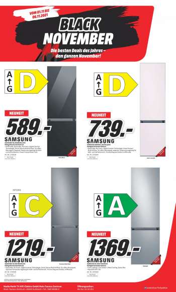 Prospekte MediaMarkt - 1.11.2021 - 6.11.2021.