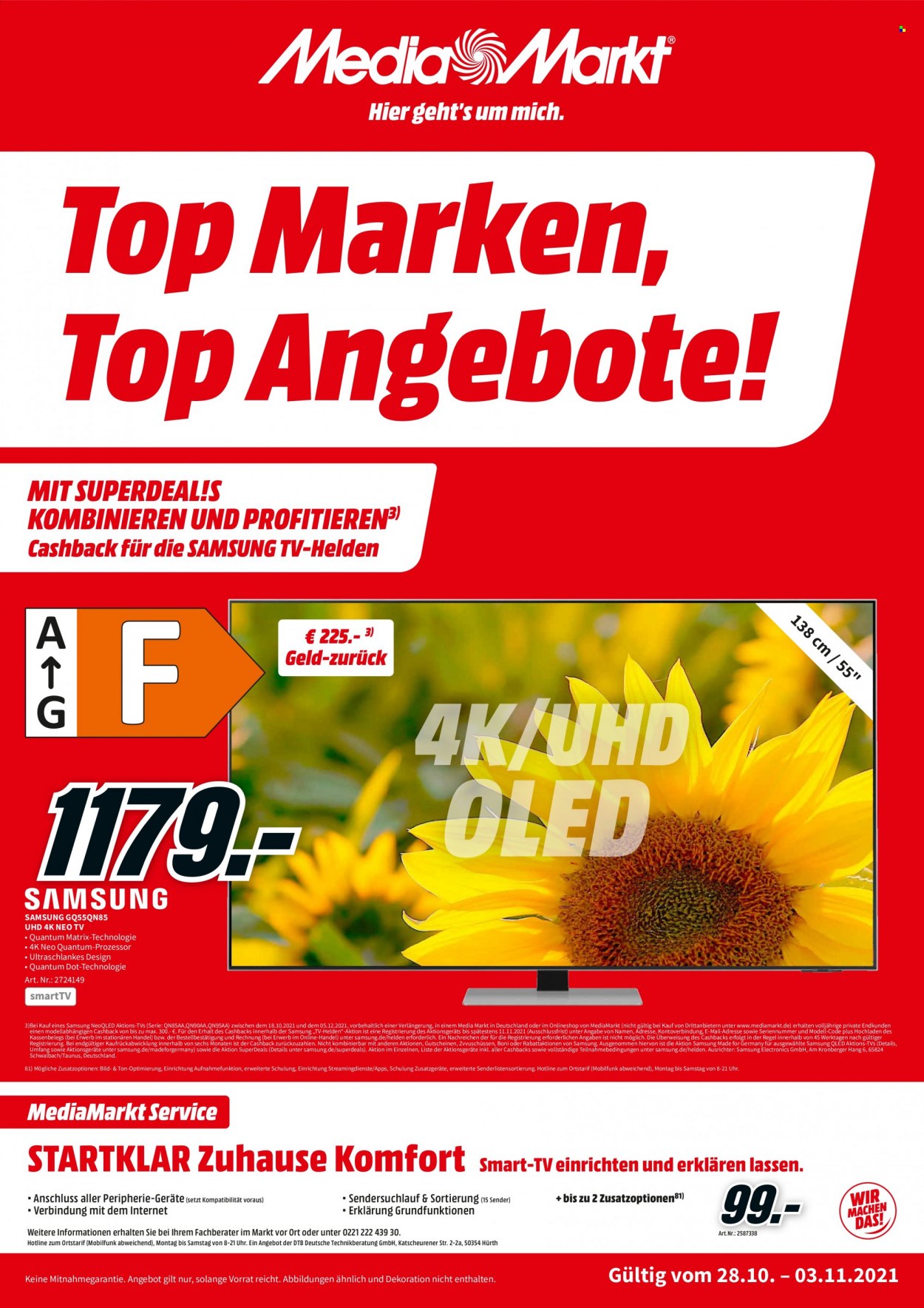 MediaMarkt Prospekte  - 28.10.2021 - 3.11.2021. Seite 1