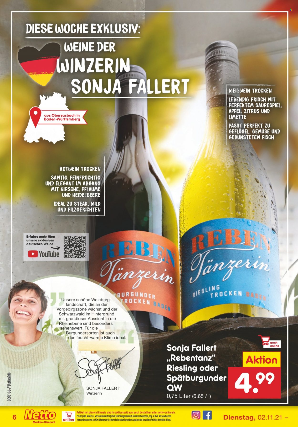 Netto Marken-Discount Prospekte  - 2.11.2021 - 6.11.2021. Seite 6