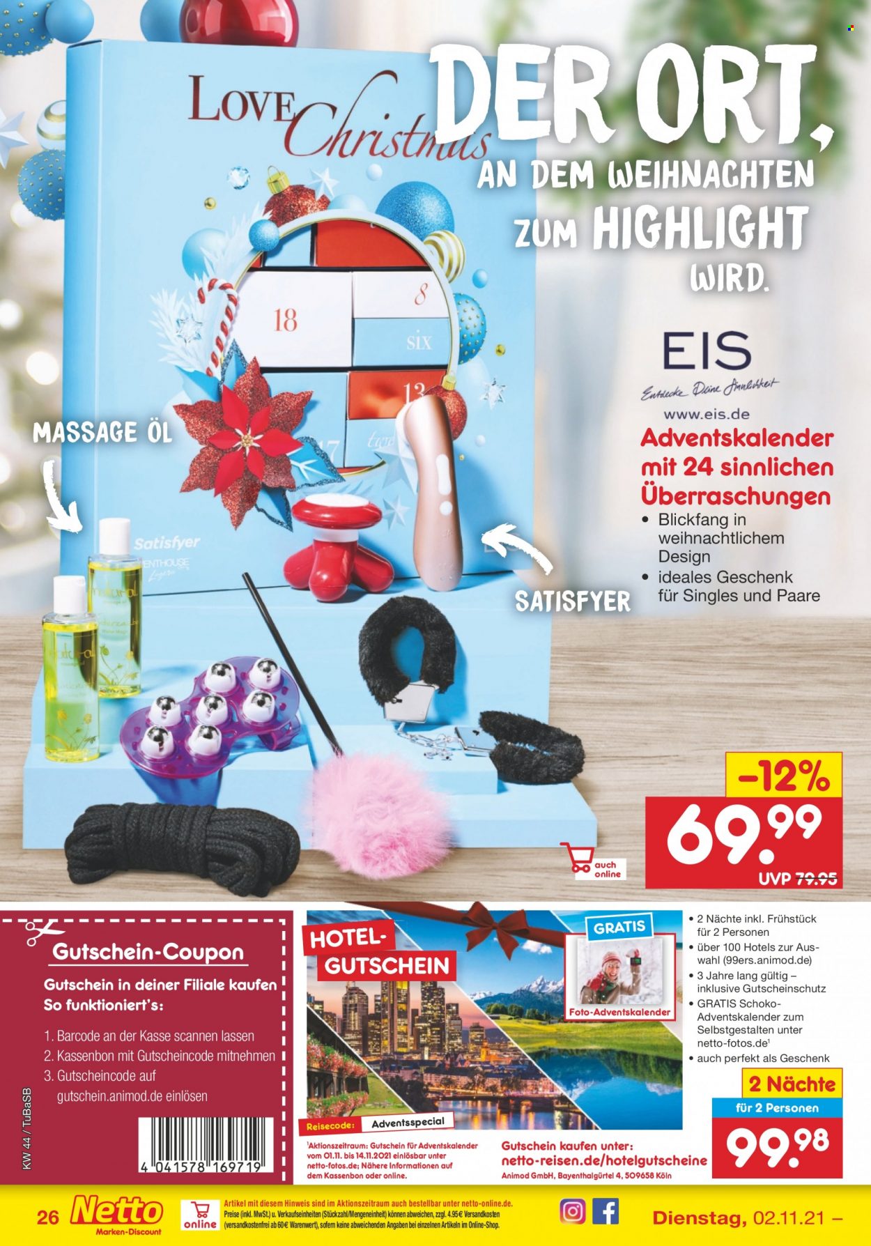 Netto Marken-Discount Prospekte  - 2.11.2021 - 6.11.2021. Seite 26