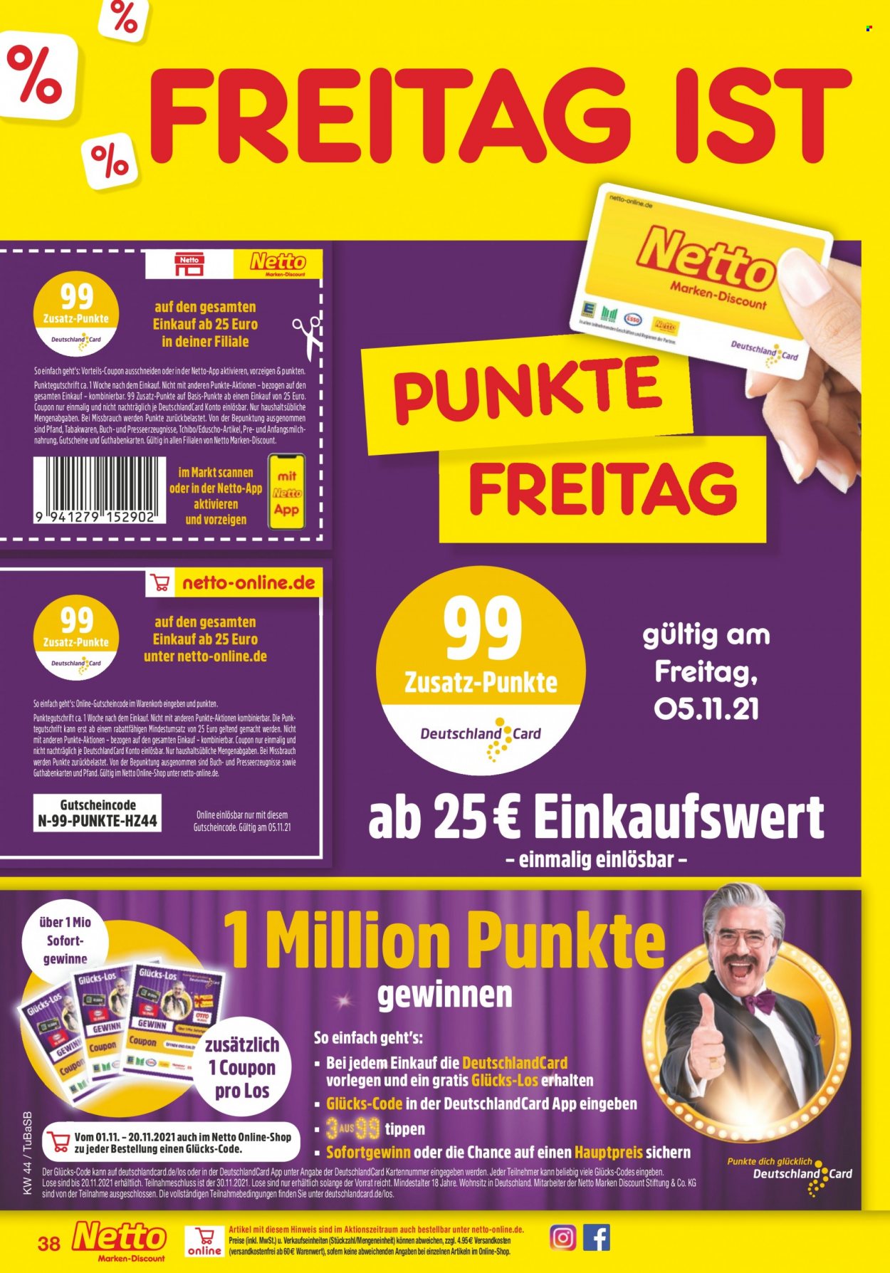 Netto Marken-Discount Prospekte  - 2.11.2021 - 6.11.2021. Seite 38