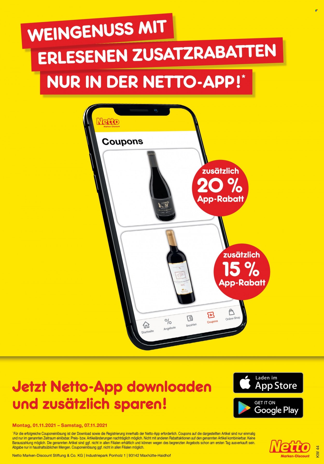 Netto Marken-Discount Prospekte  - 2.11.2021 - 6.11.2021. Seite 41