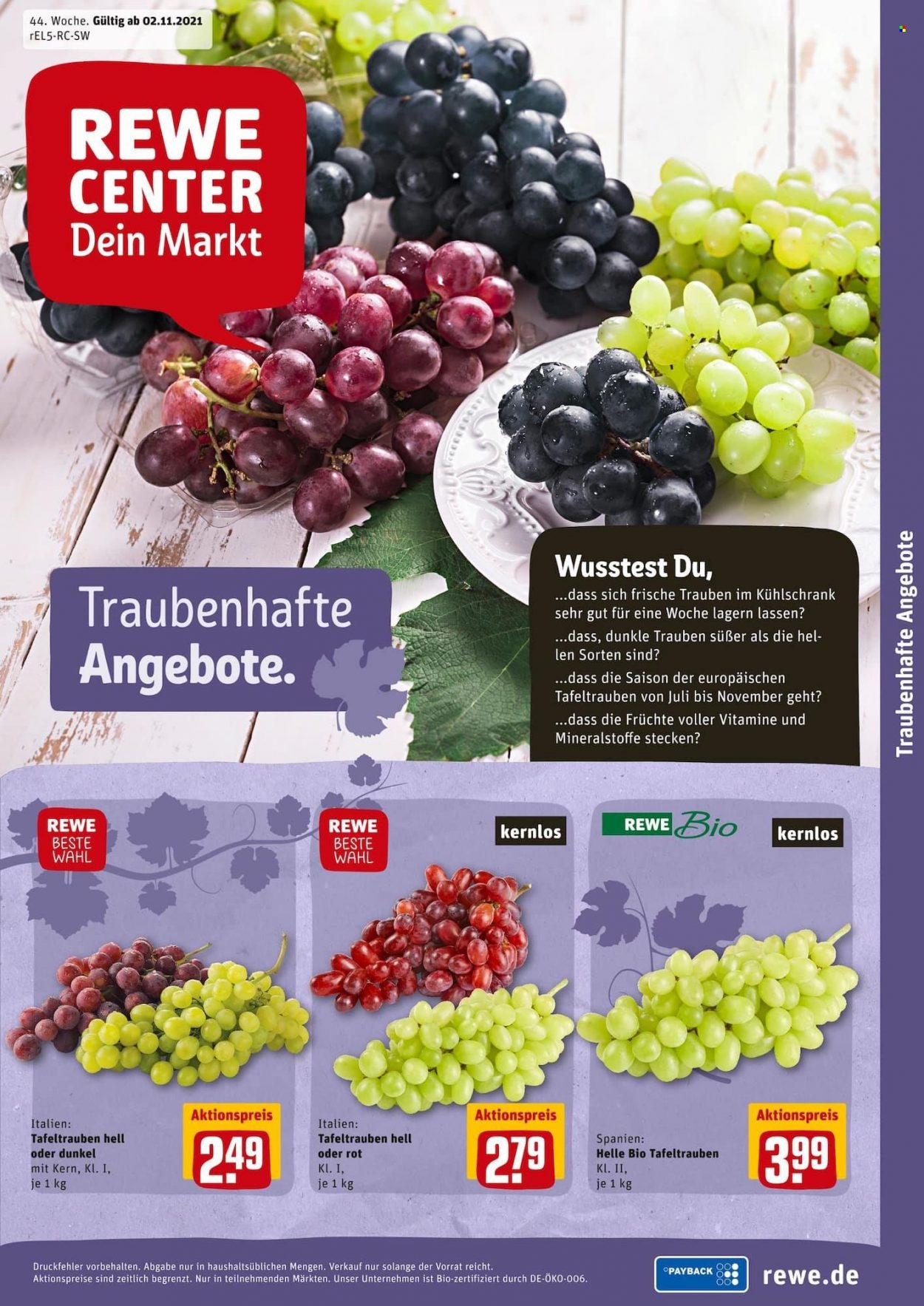REWE Prospekte  - 1.11.2021 - 6.11.2021. Seite 29