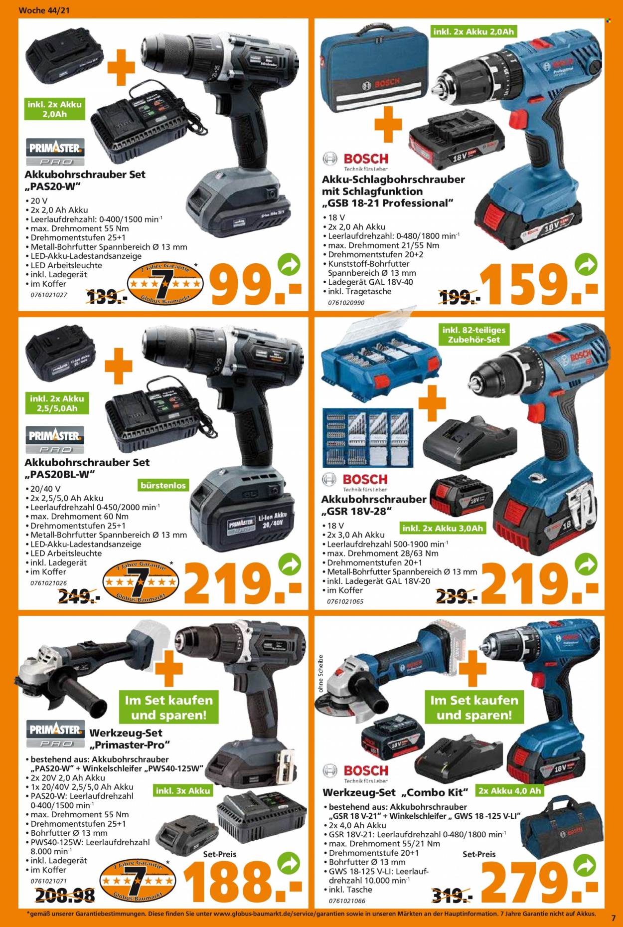 Globus Baumarkt Prospekte  - 31.10.2021 - 9.11.2021. Seite 7