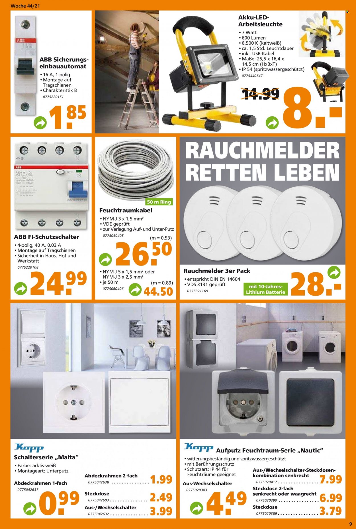 Globus Baumarkt Prospekte  - 31.10.2021 - 9.11.2021. Seite 9