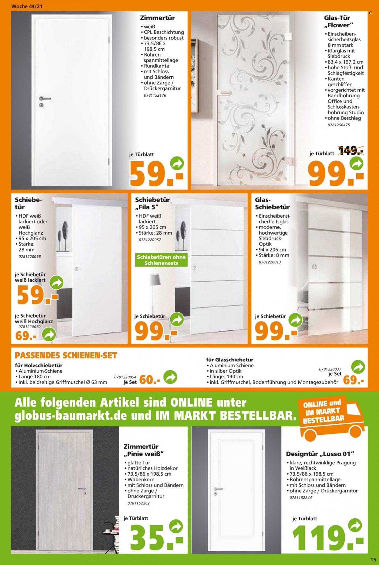 Globus Baumarkt Prospekte  - 31.10.2021 - 9.11.2021. Seite 15
