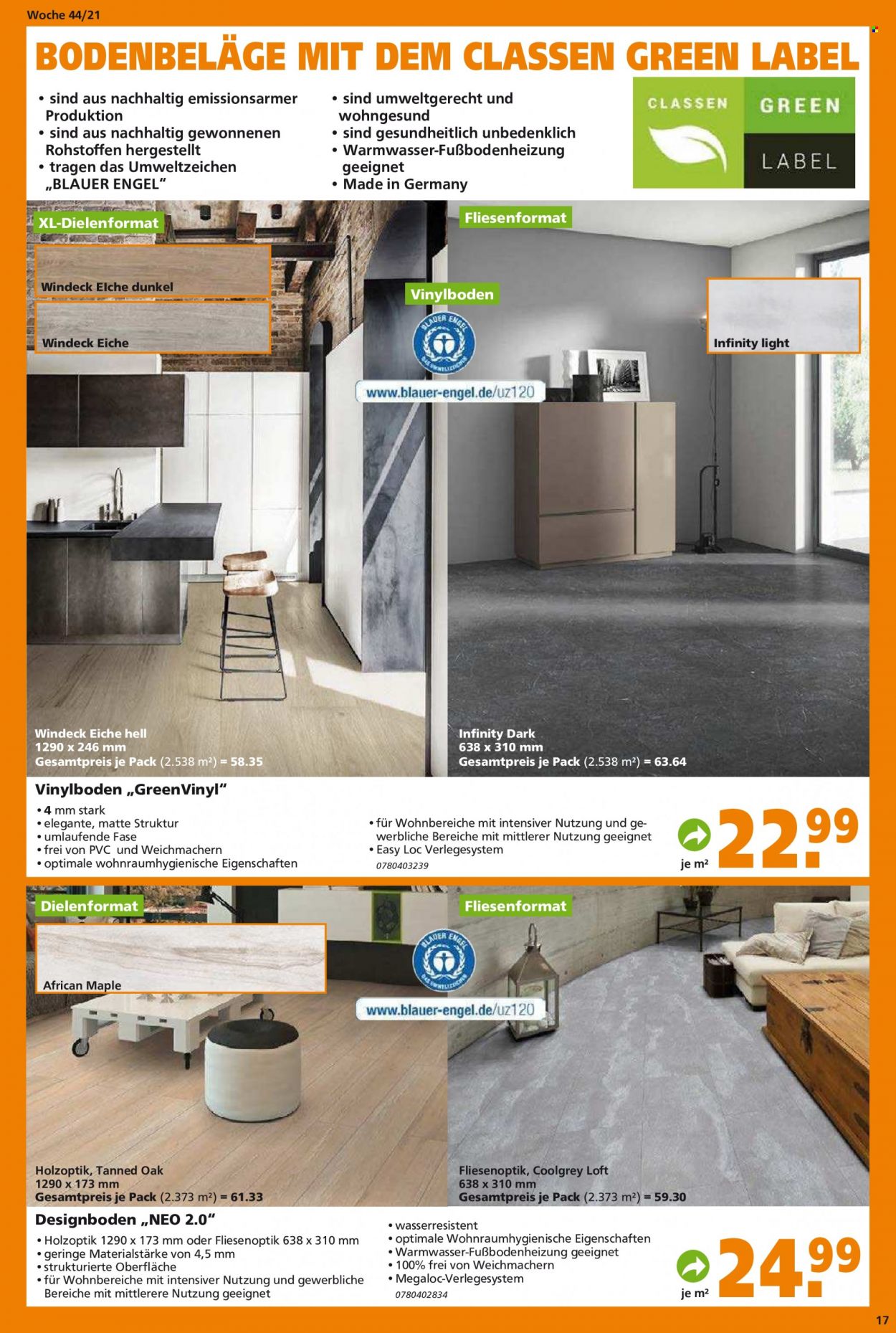 Globus Baumarkt Prospekte  - 31.10.2021 - 9.11.2021. Seite 17