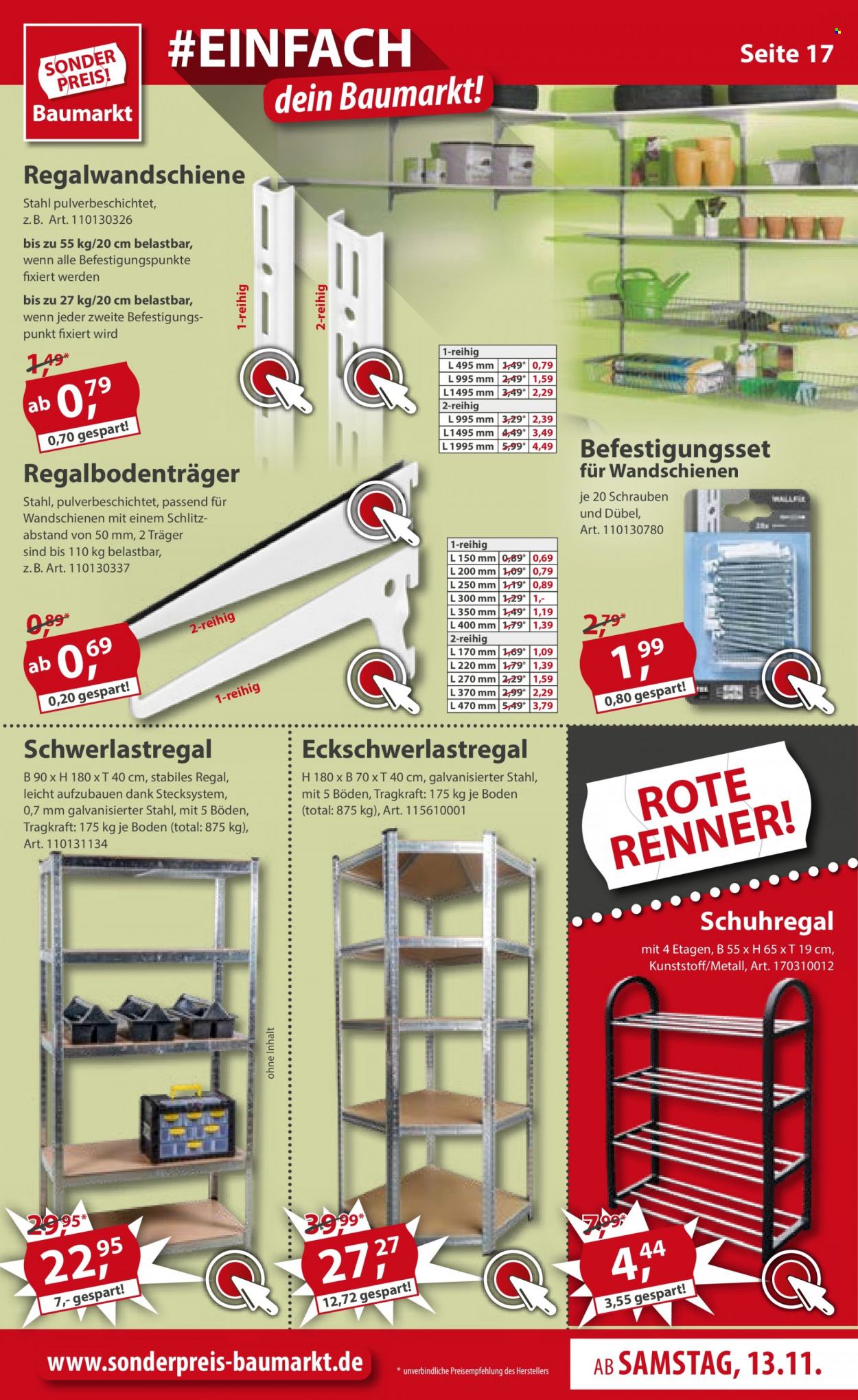 Sonderpreis-Baumarkt Prospekte  - 13.11.2021 - 19.11.2021. Seite 17