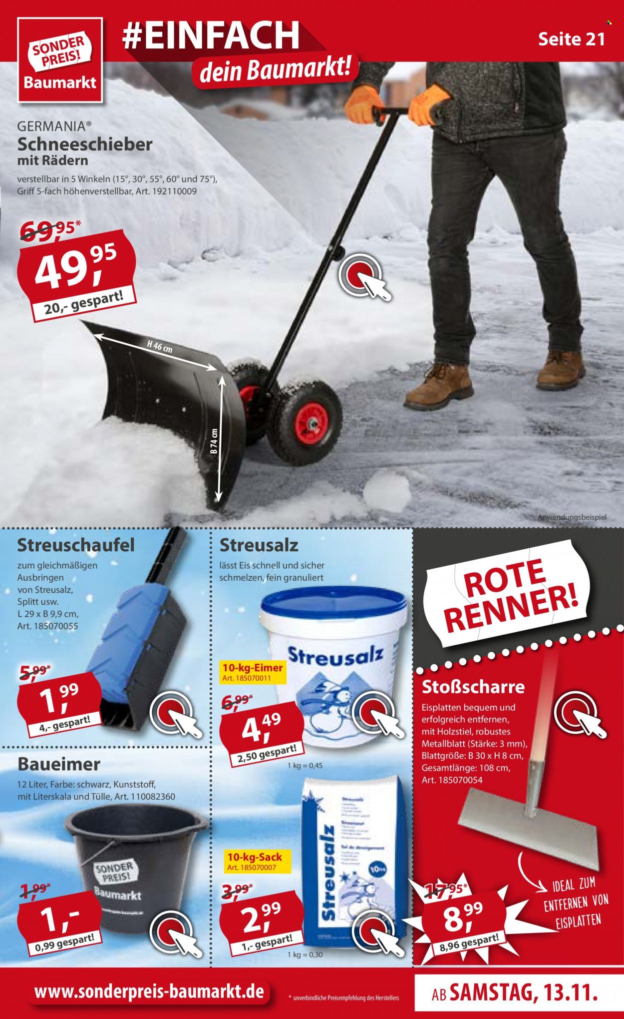 Sonderpreis-Baumarkt Prospekte  - 13.11.2021 - 19.11.2021. Seite 21