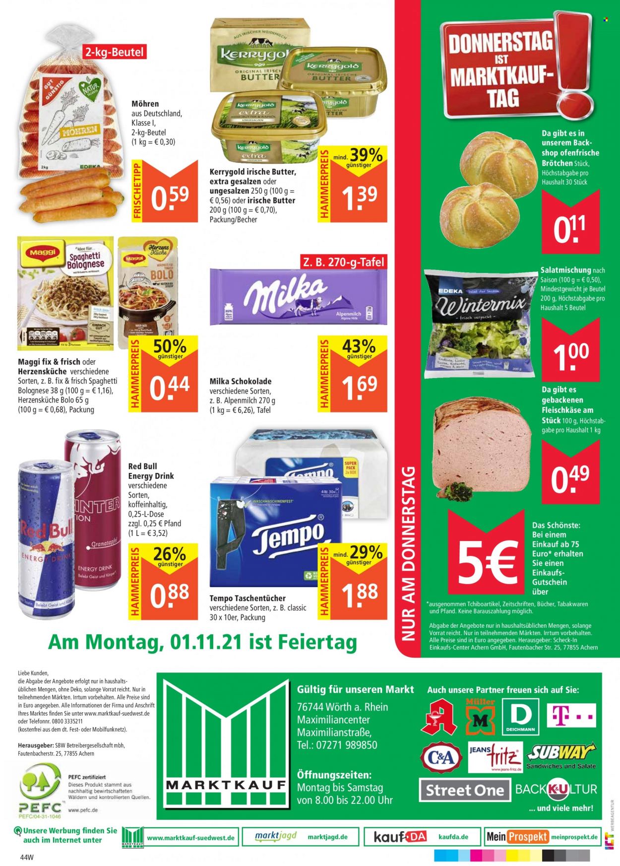 Marktkauf Prospekte  - 8.11.2021 - 13.11.2021. Seite 44