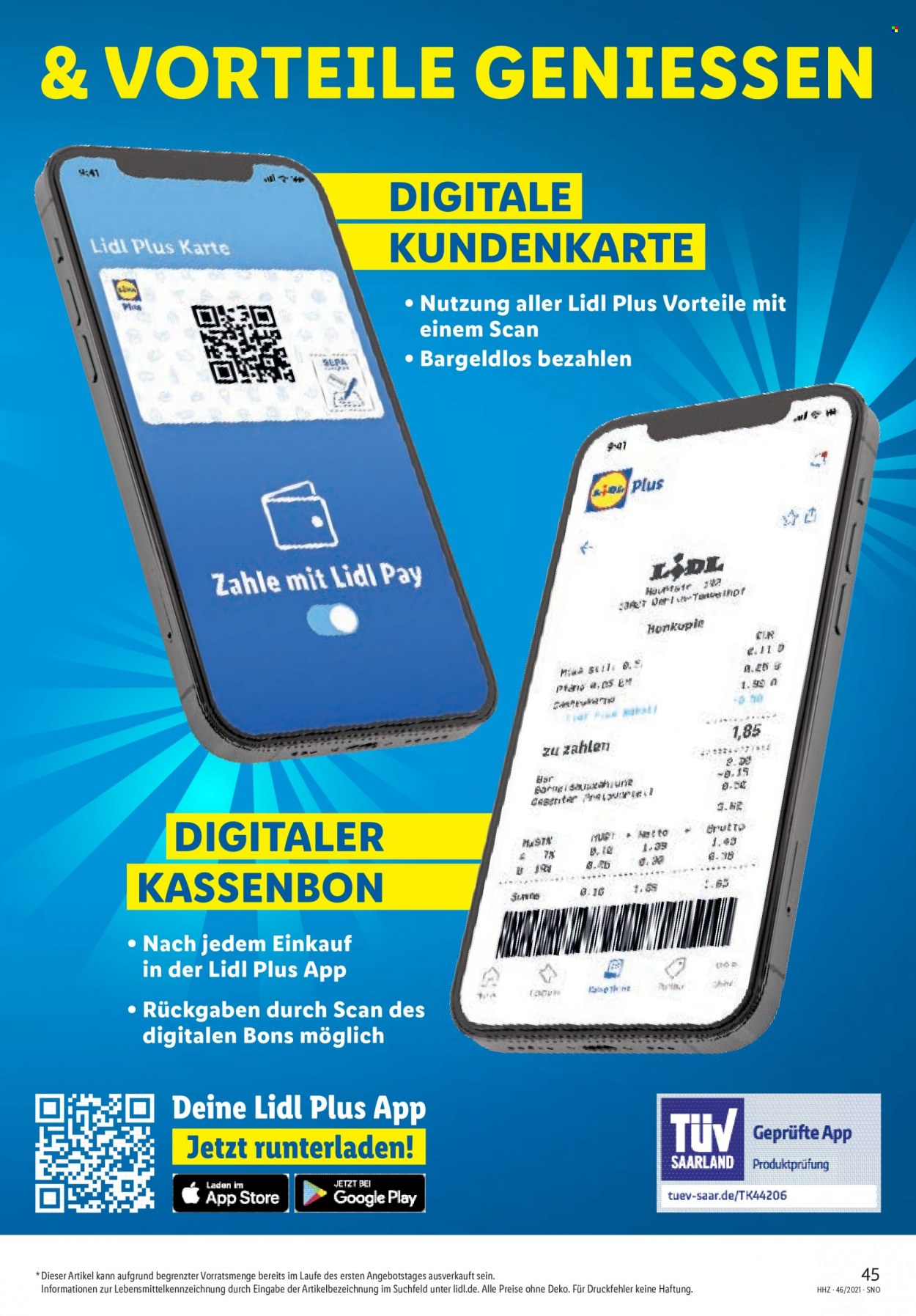 Lidl Prospekte  - 15.11.2021 - 20.11.2021. Seite 45