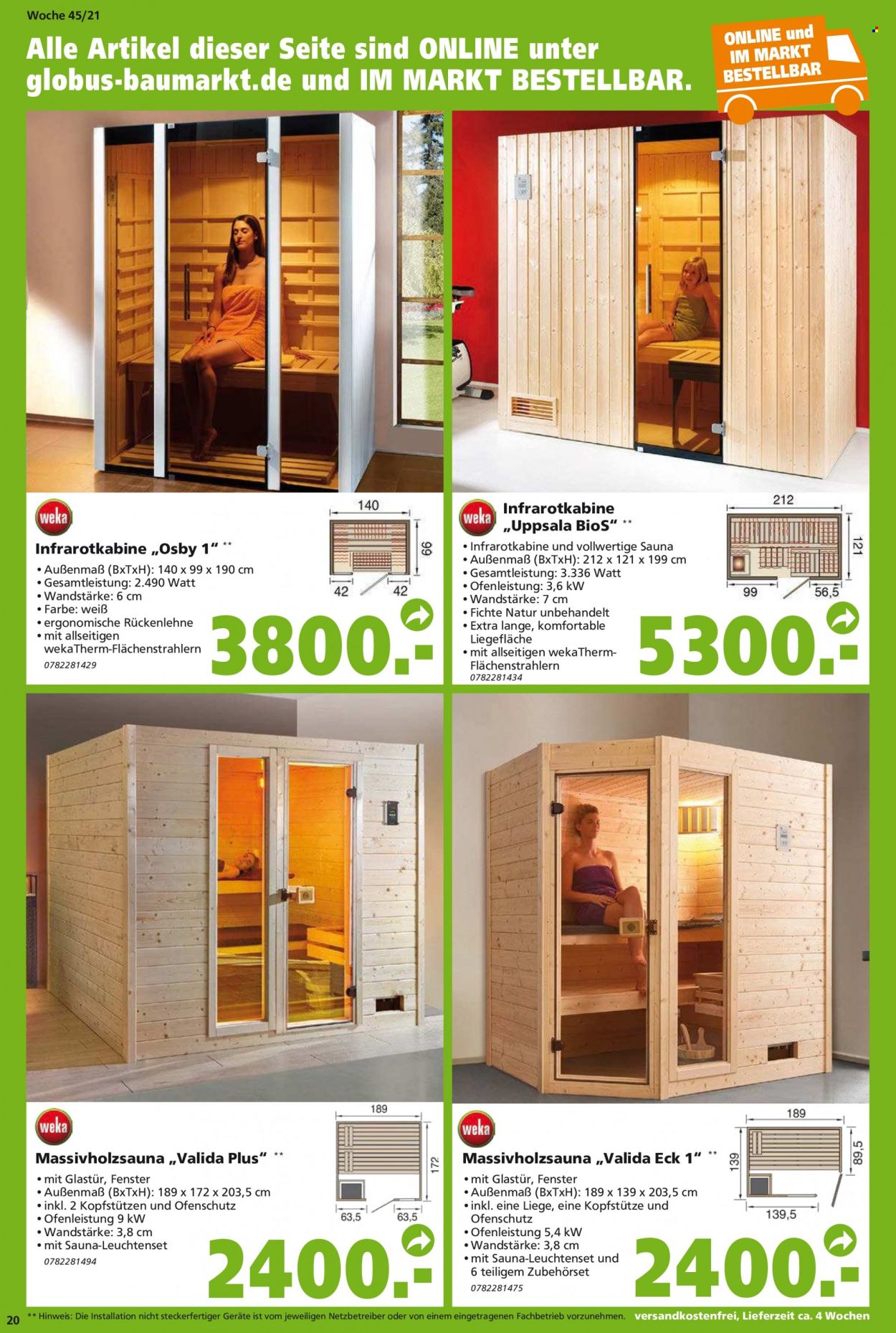 Globus Baumarkt Prospekte  - 7.11.2021 - 7.11.2021. Seite 20