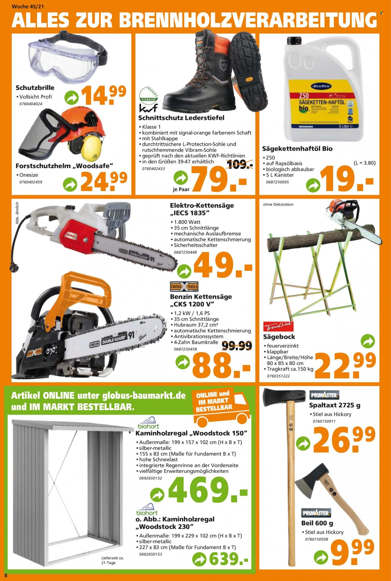 Globus Baumarkt Prospekte  - 8.11.2021 - 13.11.2021. Seite 8