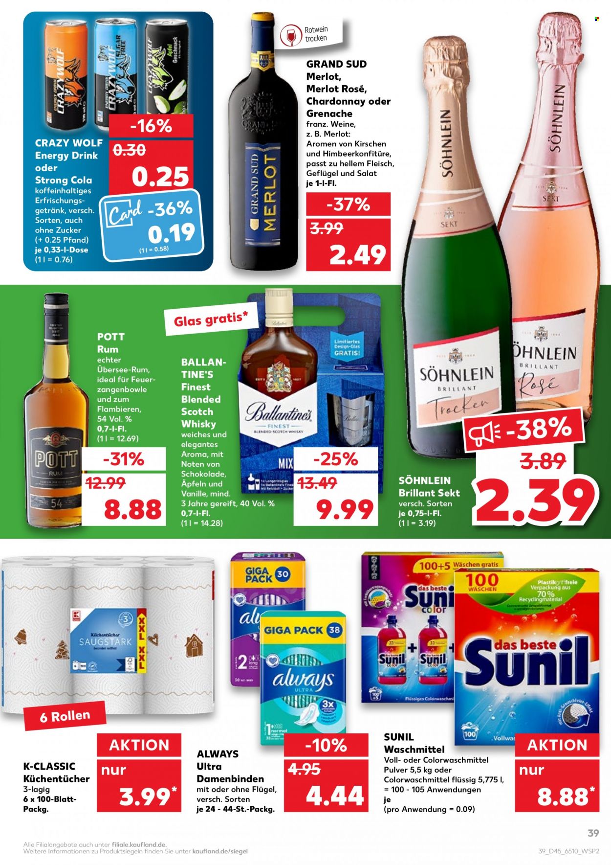Kaufland Prospekte  - 11.11.2021 - 17.11.2021. Seite 39