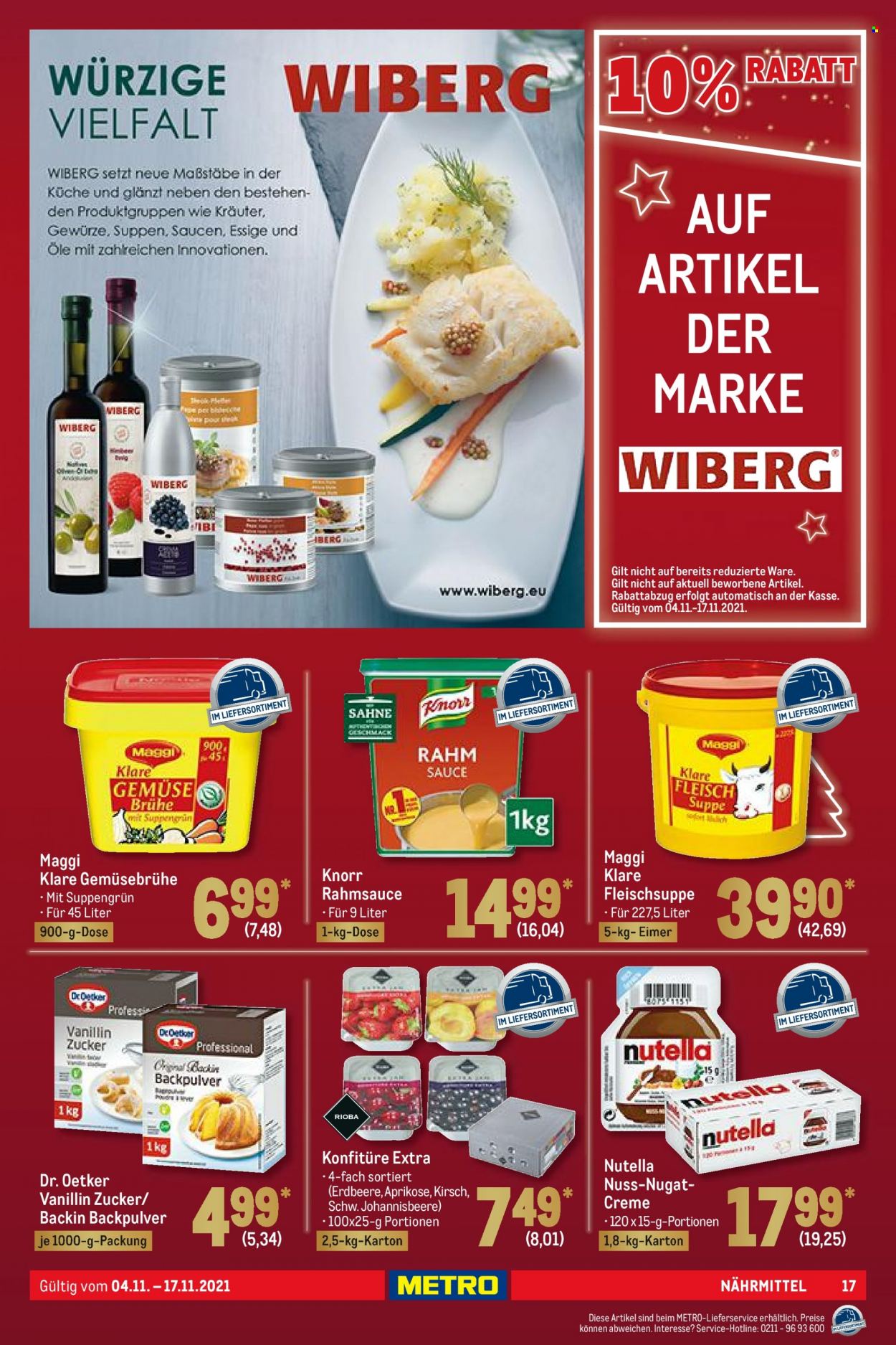 Metro Prospekte  - 4.11.2021 - 17.11.2021. Seite 17