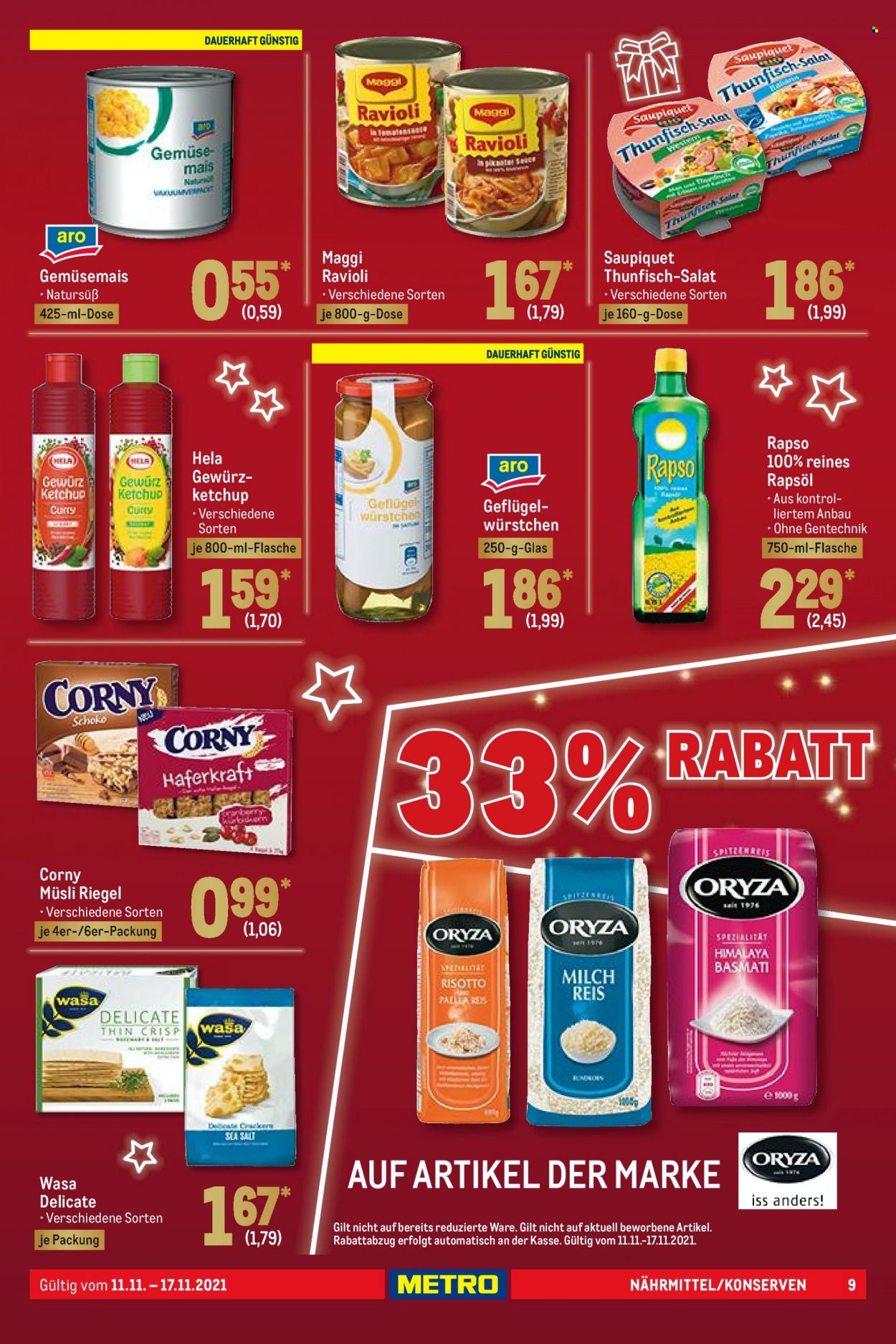 Metro Prospekte  - 11.11.2021 - 17.11.2021. Seite 9