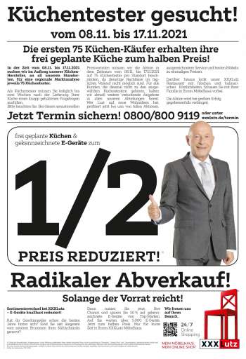 Prospekte XXXLutz - 8.11.2021 - 5.12.2021.
