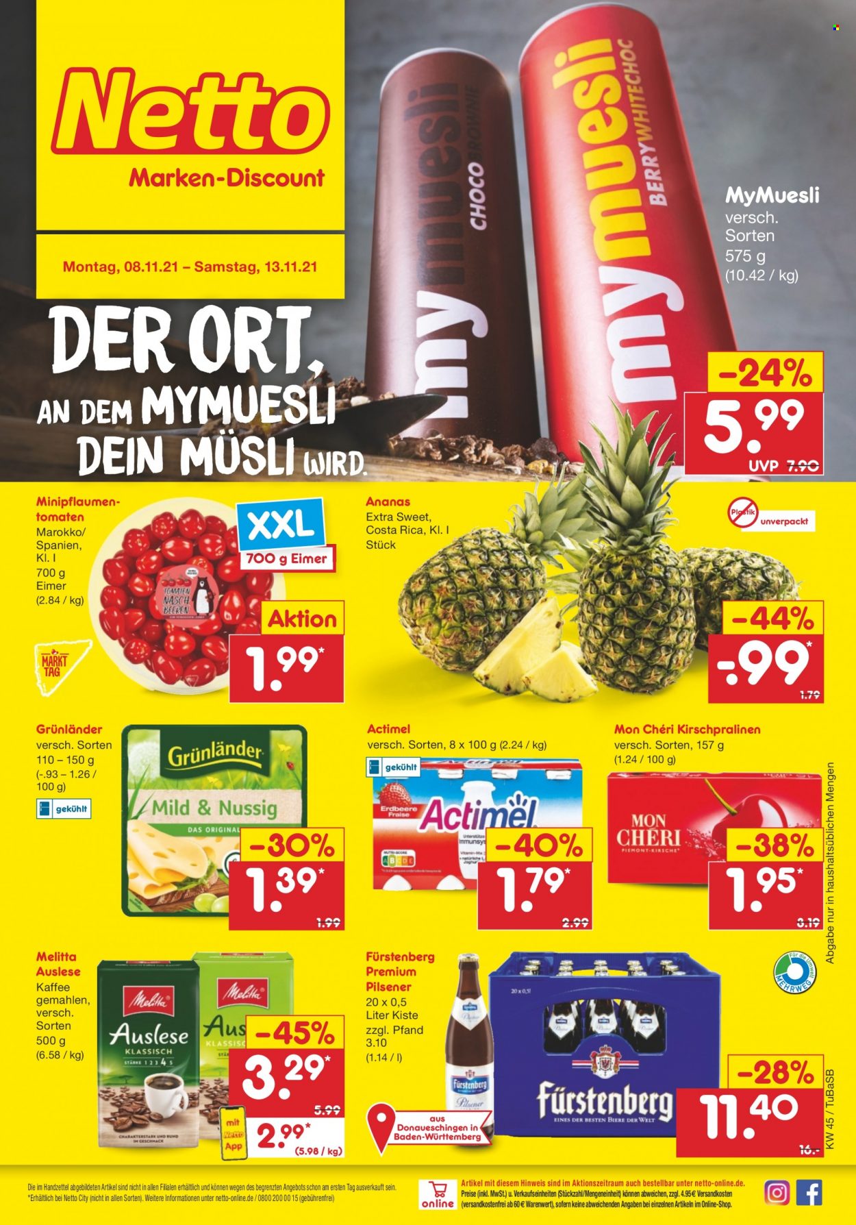 Netto Marken-Discount Prospekte  - 8.11.2021 - 13.11.2021. Seite 1