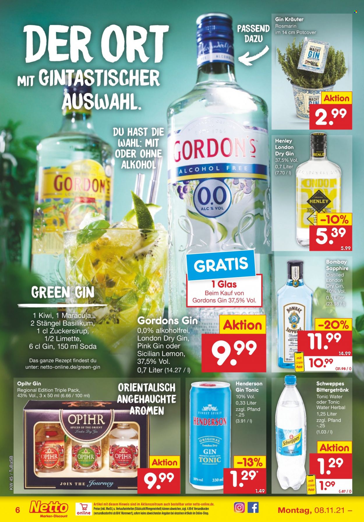 Netto Marken-Discount Prospekte  - 8.11.2021 - 13.11.2021. Seite 6