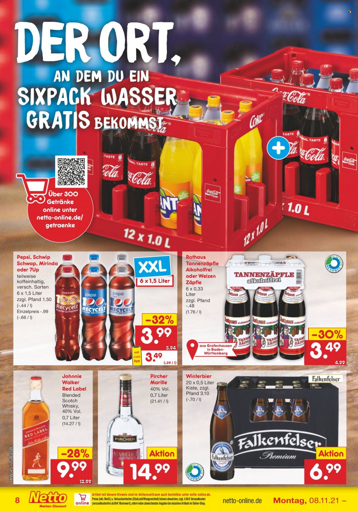 Netto Marken-Discount Prospekte  - 8.11.2021 - 13.11.2021. Seite 8