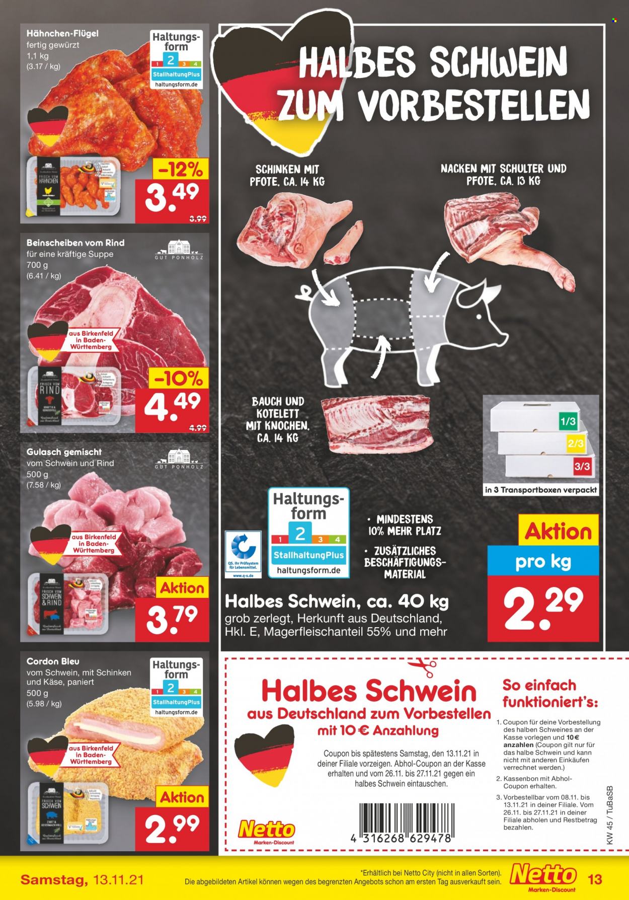 Netto Marken-Discount Prospekte  - 8.11.2021 - 13.11.2021. Seite 13