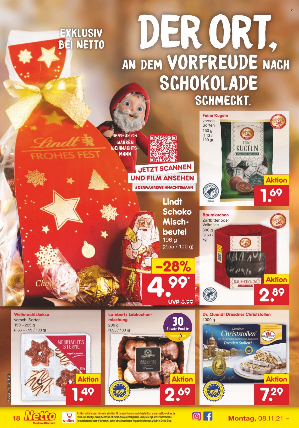 Netto Marken-Discount Prospekte  - 8.11.2021 - 13.11.2021. Seite 18