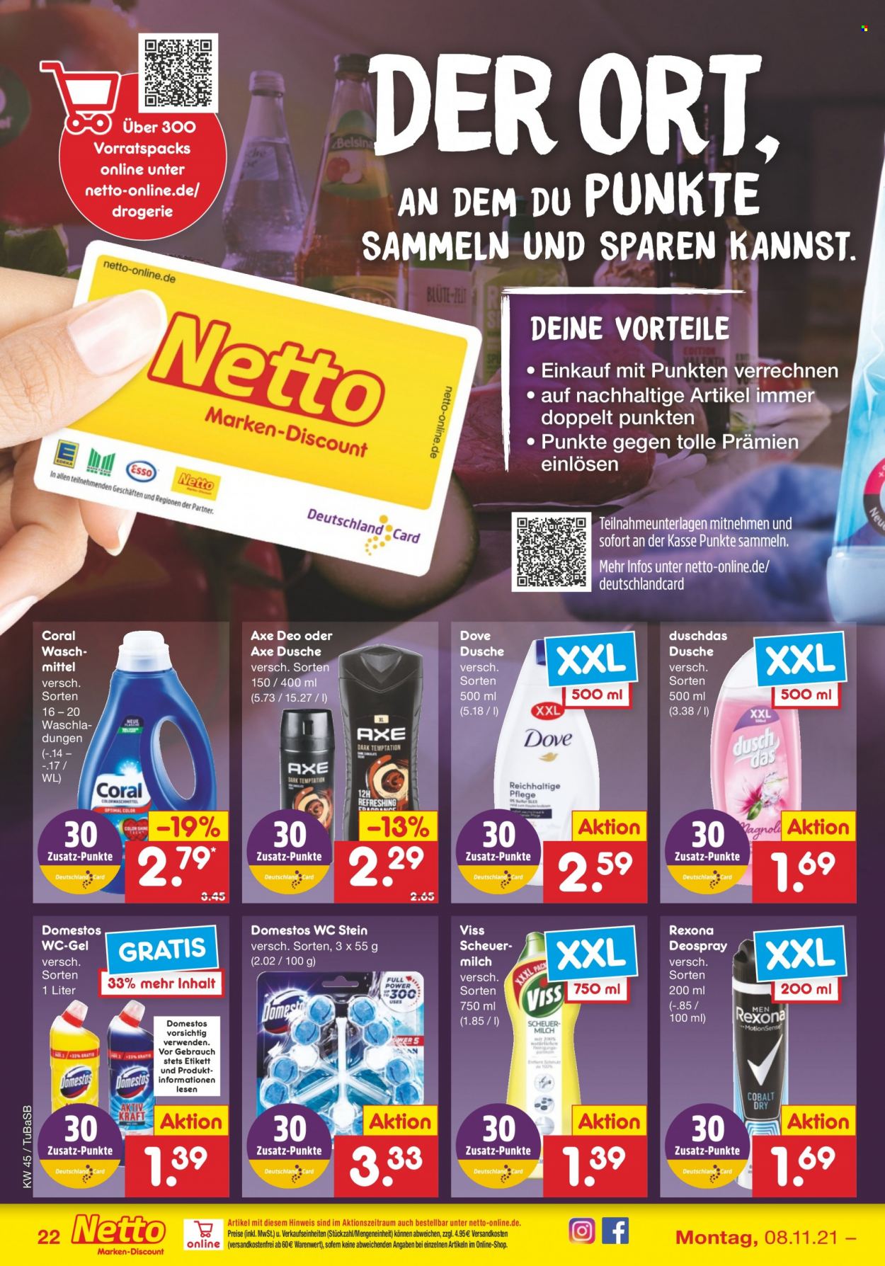 Netto Marken-Discount Prospekte  - 8.11.2021 - 13.11.2021. Seite 22