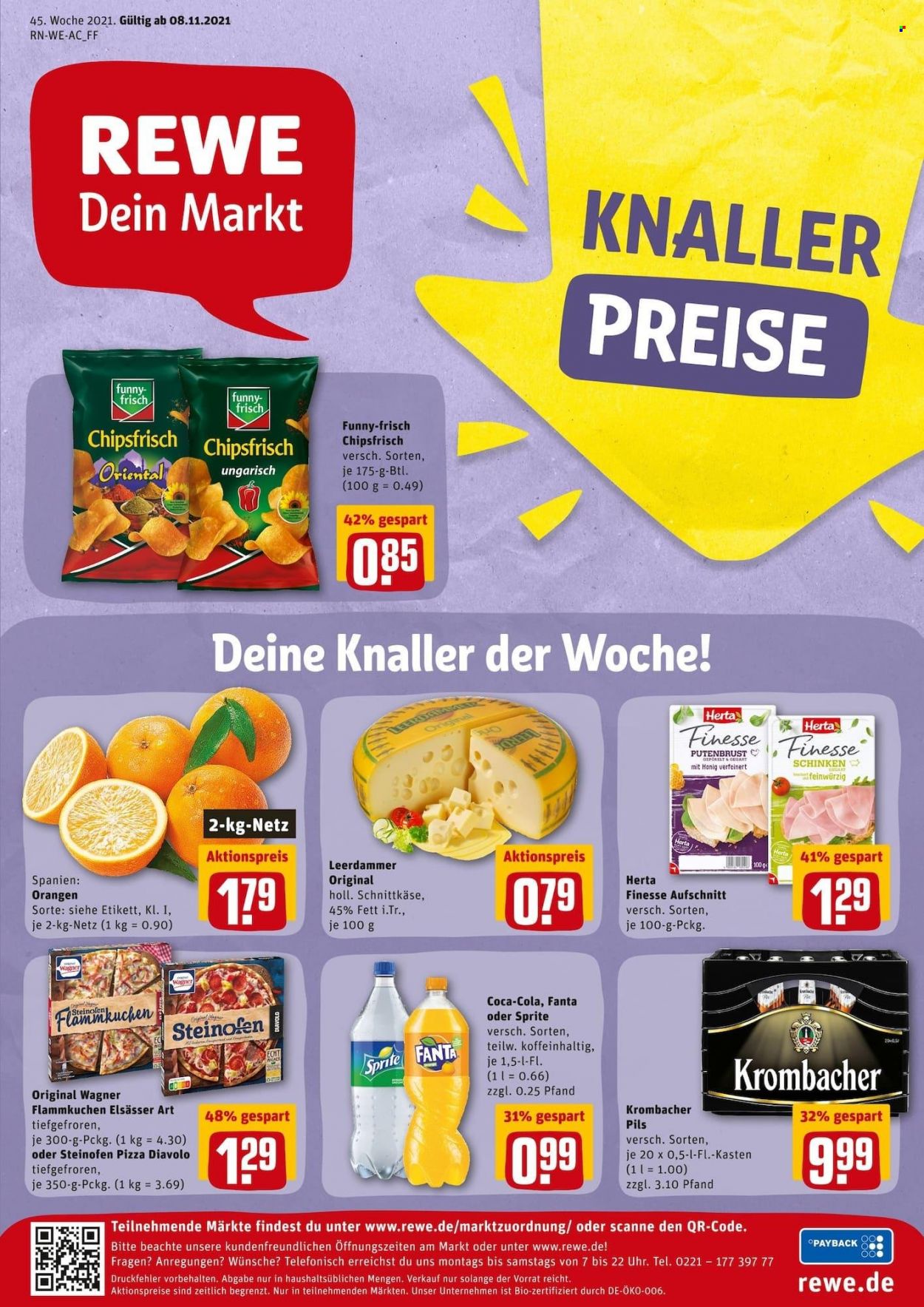 REWE Prospekte  - 8.11.2021 - 13.11.2021. Seite 1