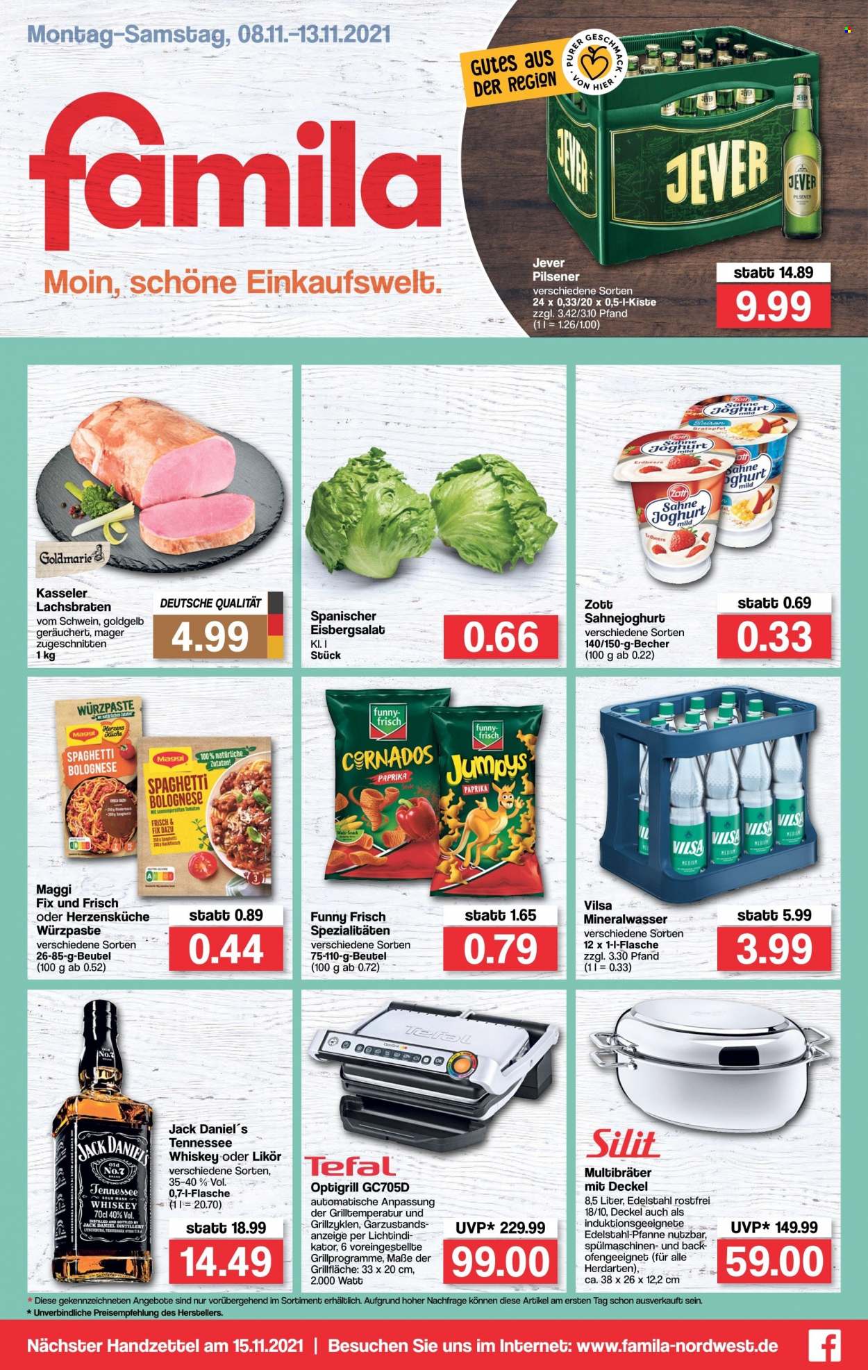 famila Prospekte  - 8.11.2021 - 13.11.2021. Seite 1