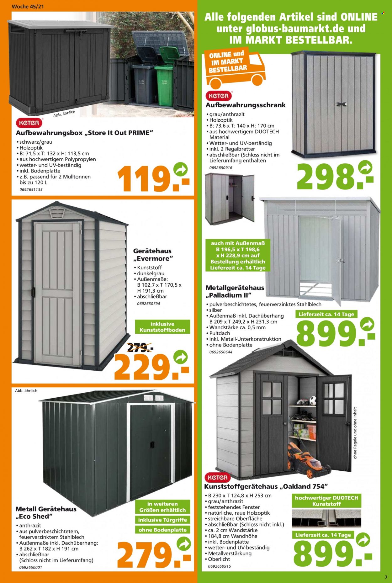 Globus Baumarkt Prospekte  - 7.11.2021 - 13.11.2021. Seite 7