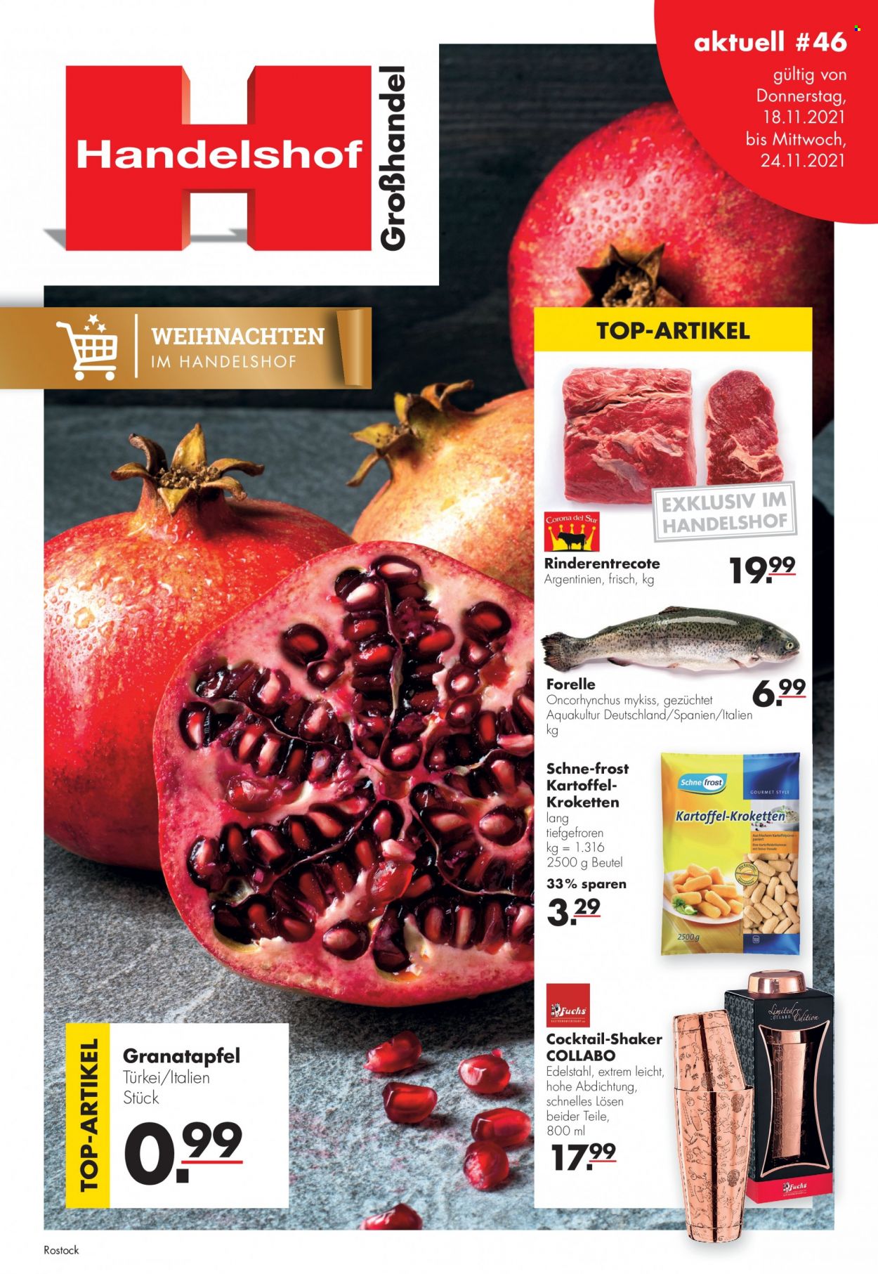 Handelshof Prospekte  - 18.11.2021 - 24.11.2021. Seite 1