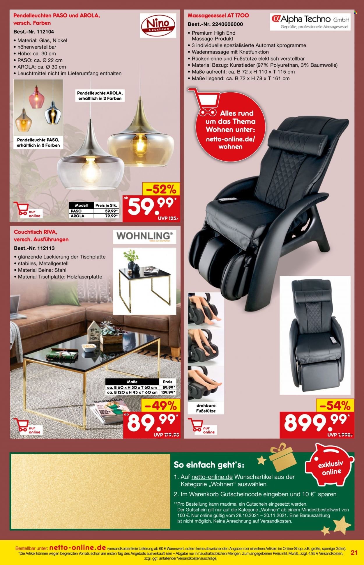 Netto Marken-Discount Prospekte  - 1.11.2021 - 30.11.2021. Seite 21