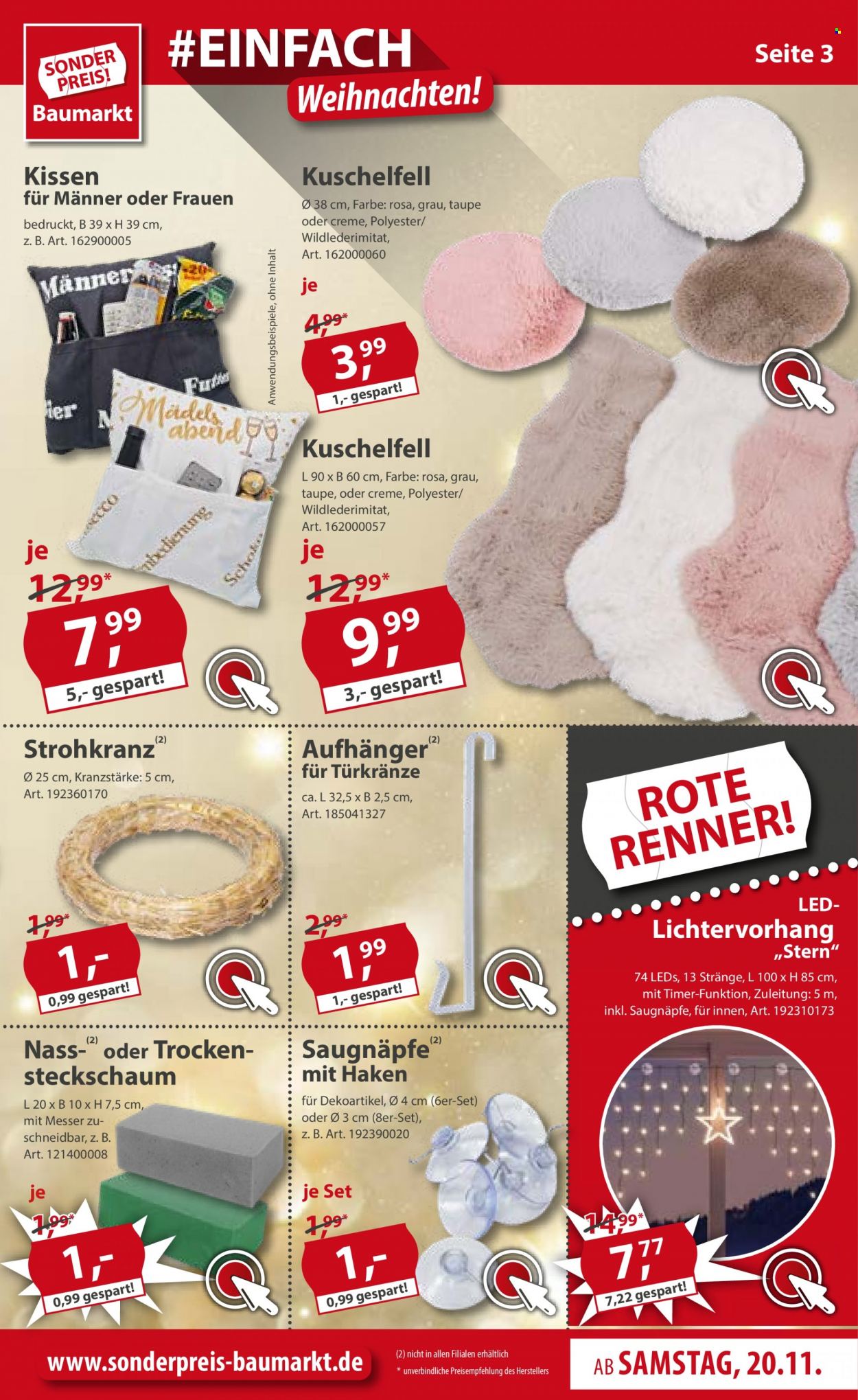 Sonderpreis-Baumarkt Prospekte  - 20.11.2021 - 26.11.2021. Seite 3