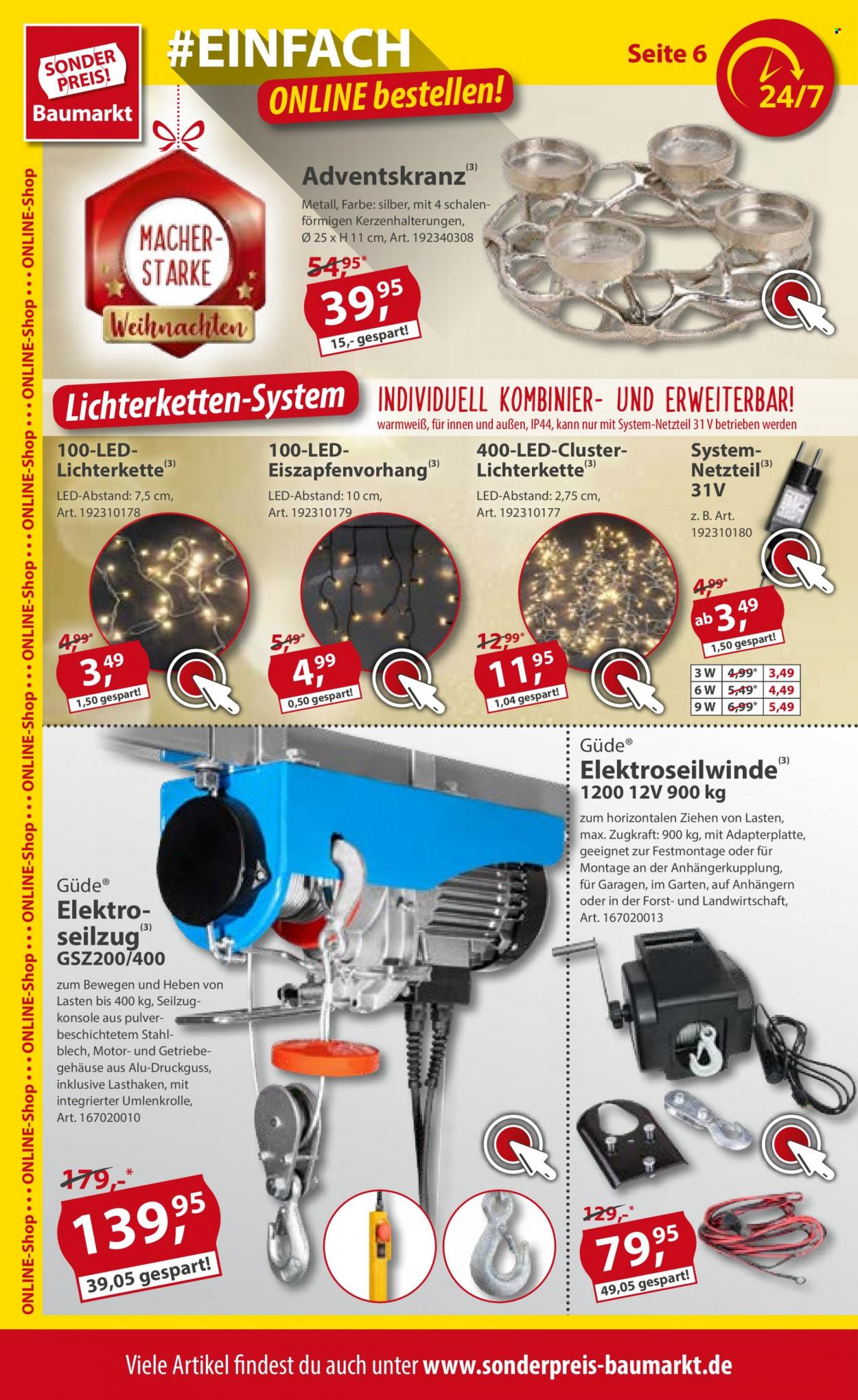 Sonderpreis-Baumarkt Prospekte  - 20.11.2021 - 26.11.2021. Seite 6