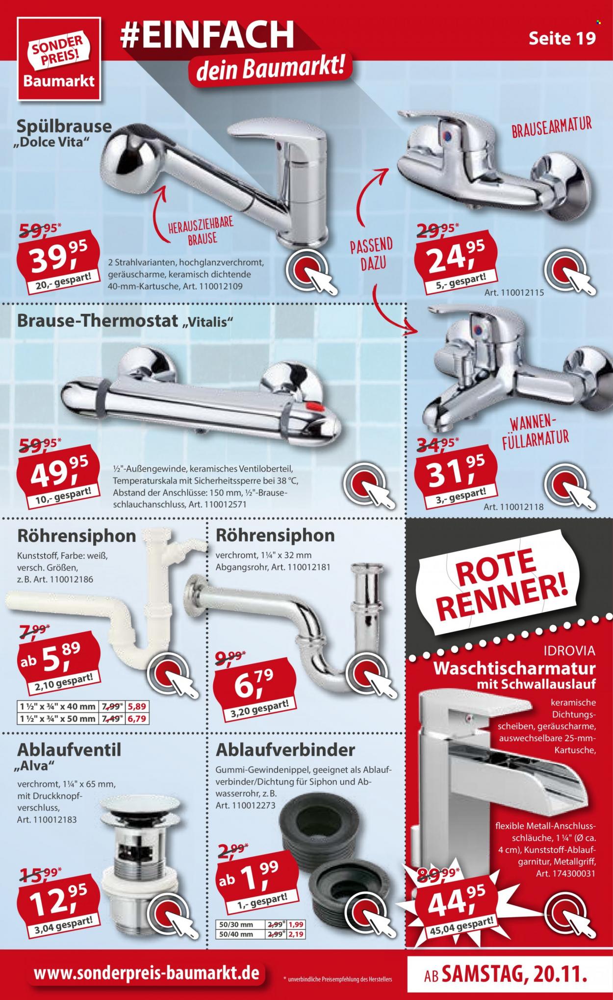 Sonderpreis-Baumarkt Prospekte  - 20.11.2021 - 26.11.2021. Seite 19