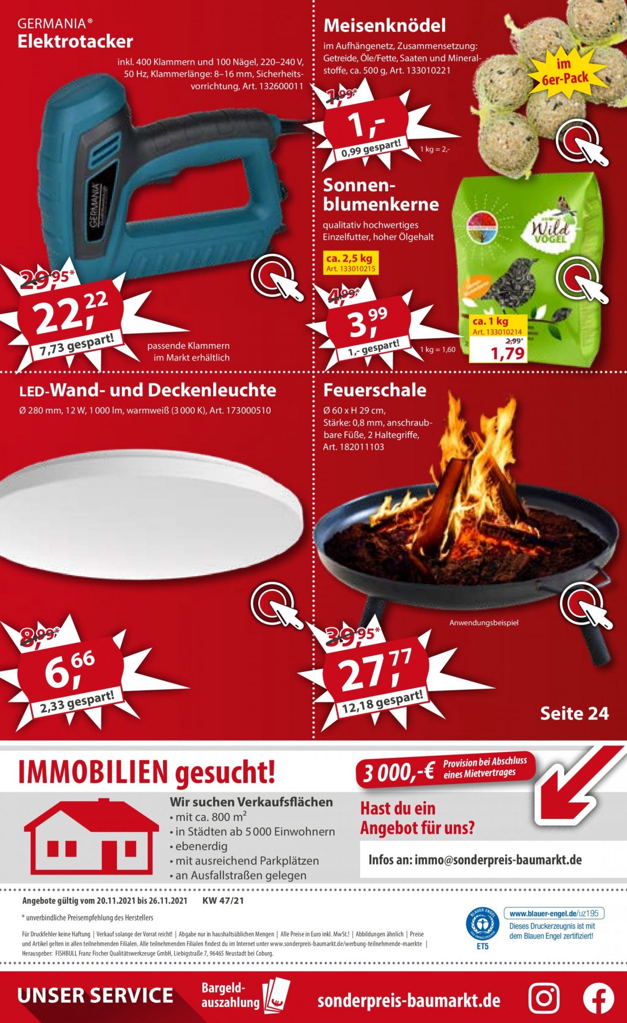 Sonderpreis-Baumarkt Prospekte  - 20.11.2021 - 26.11.2021. Seite 24
