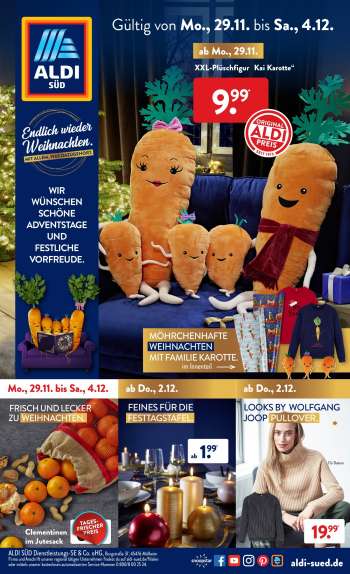 Prospekte ALDI SÜD - 29.11.2021 - 4.12.2021.