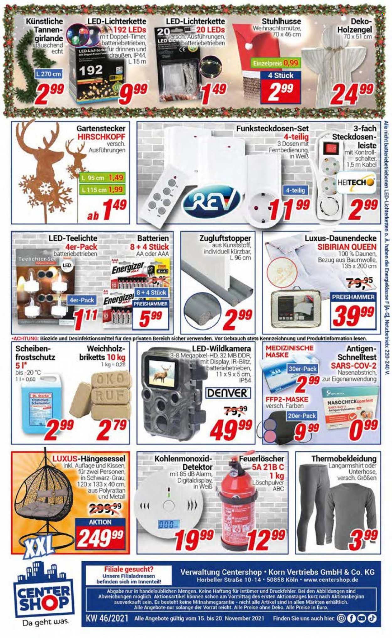 CENTERSHOP Prospekte  - 15.11.2021 - 20.11.2021. Seite 20