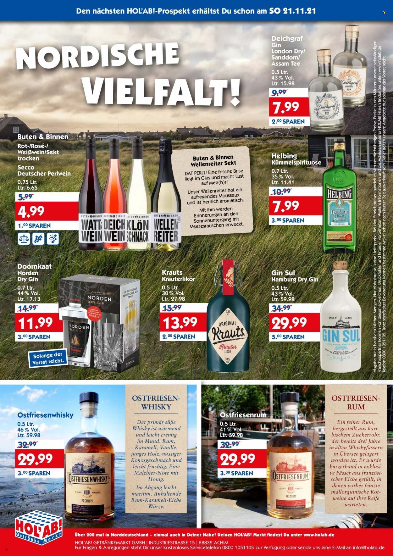 Hol'ab! Getränkemarkt Prospekte  - 15.11.2021 - 20.11.2021. Seite 8