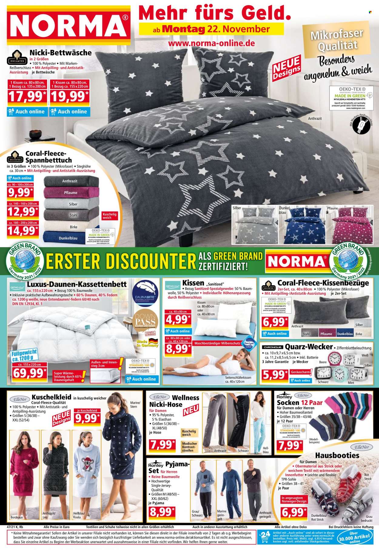 Norma Prospekte  - 22.11.2021 - 28.11.2021. Seite 1