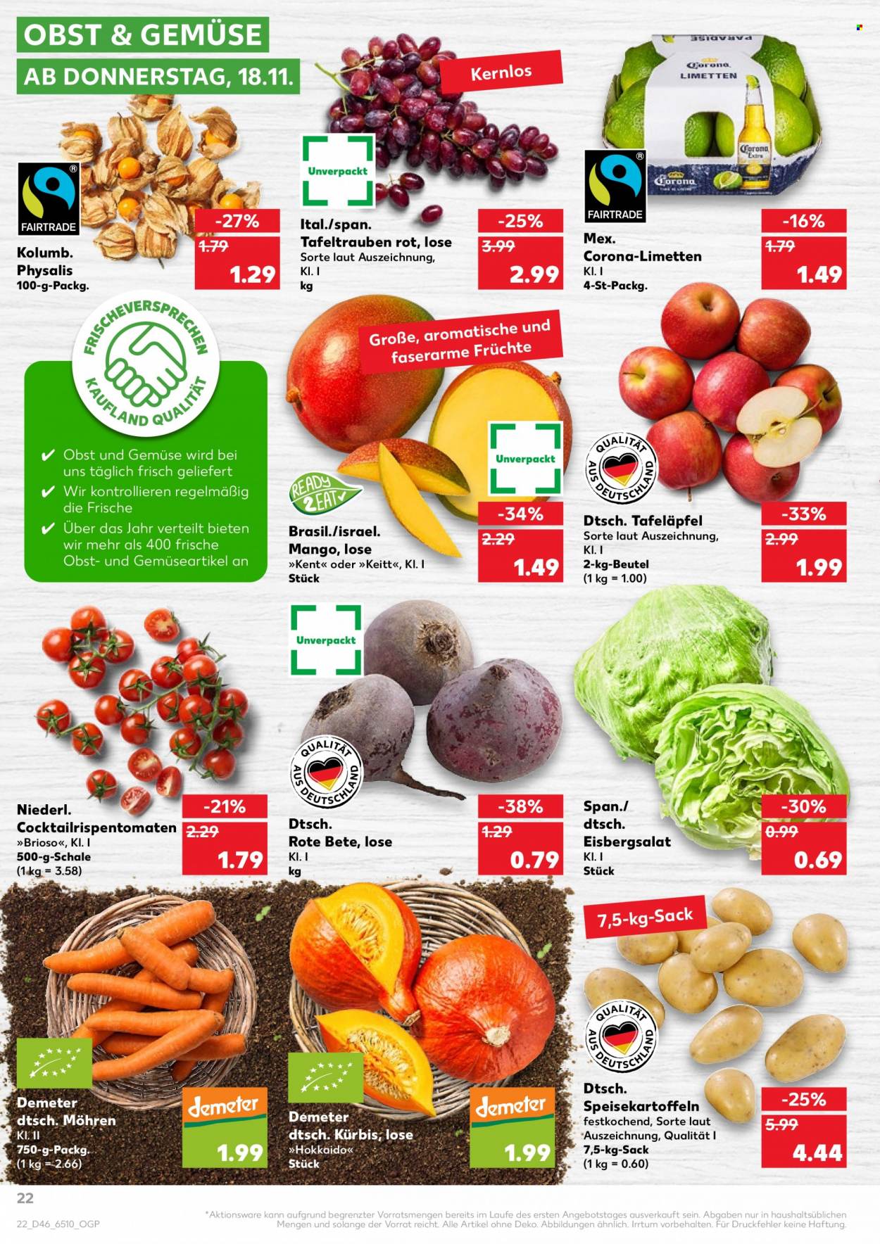 Kaufland Prospekte  - 18.11.2021 - 24.11.2021. Seite 22