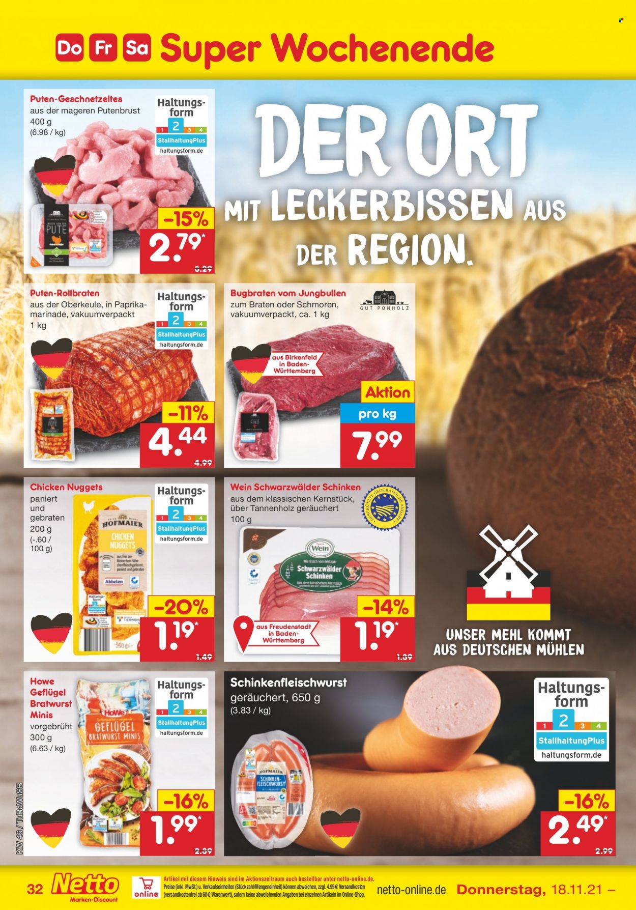 Netto Marken-Discount Prospekte  - 15.11.2021 - 20.11.2021. Seite 32