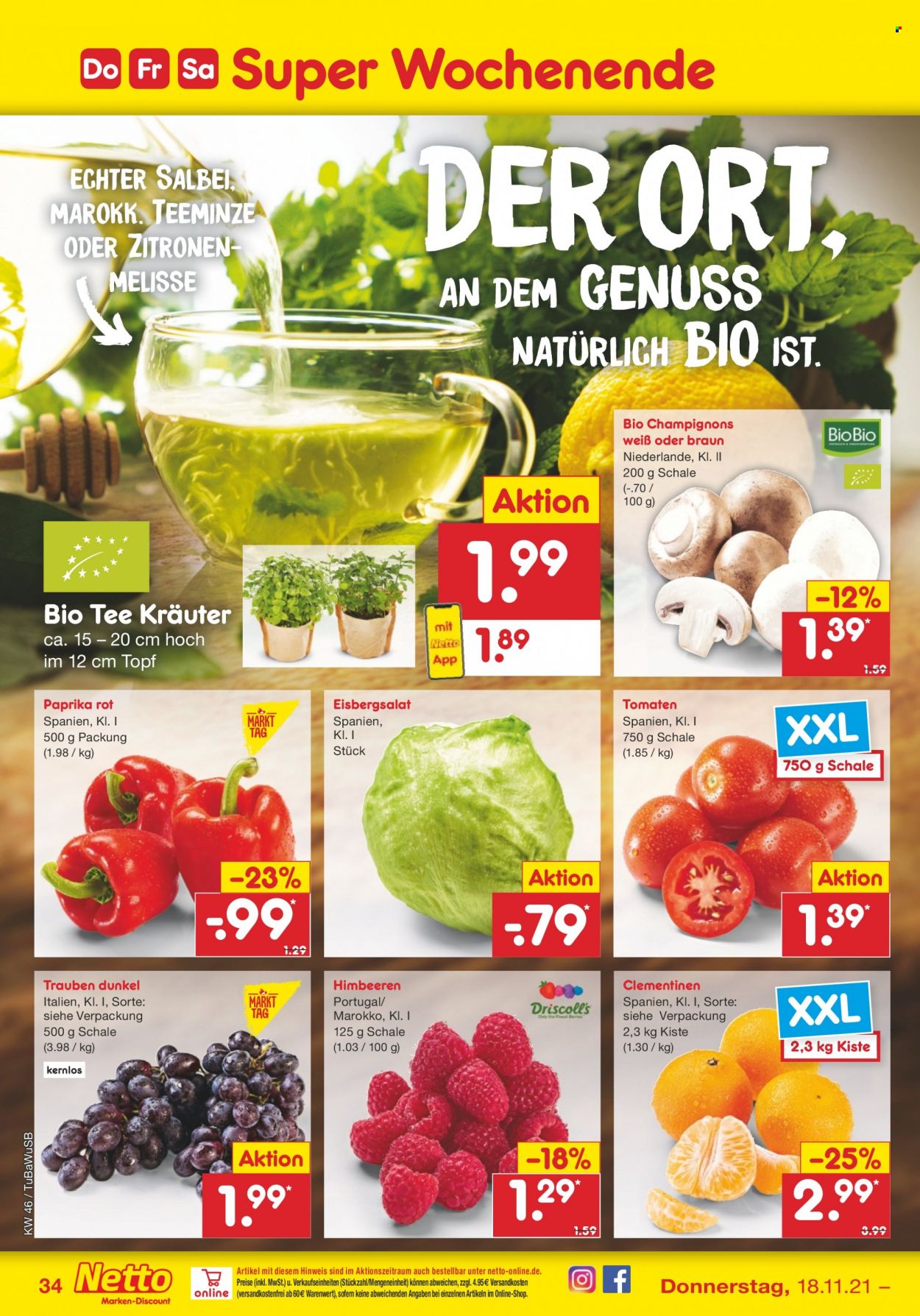 Netto Marken-Discount Prospekte  - 15.11.2021 - 20.11.2021. Seite 34