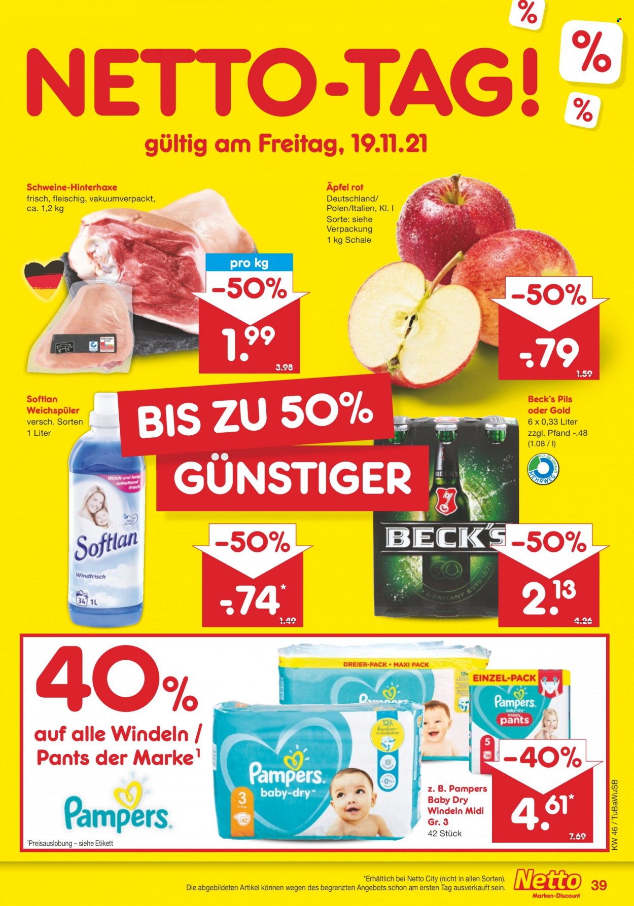 Netto Marken-Discount Prospekte  - 15.11.2021 - 20.11.2021. Seite 39