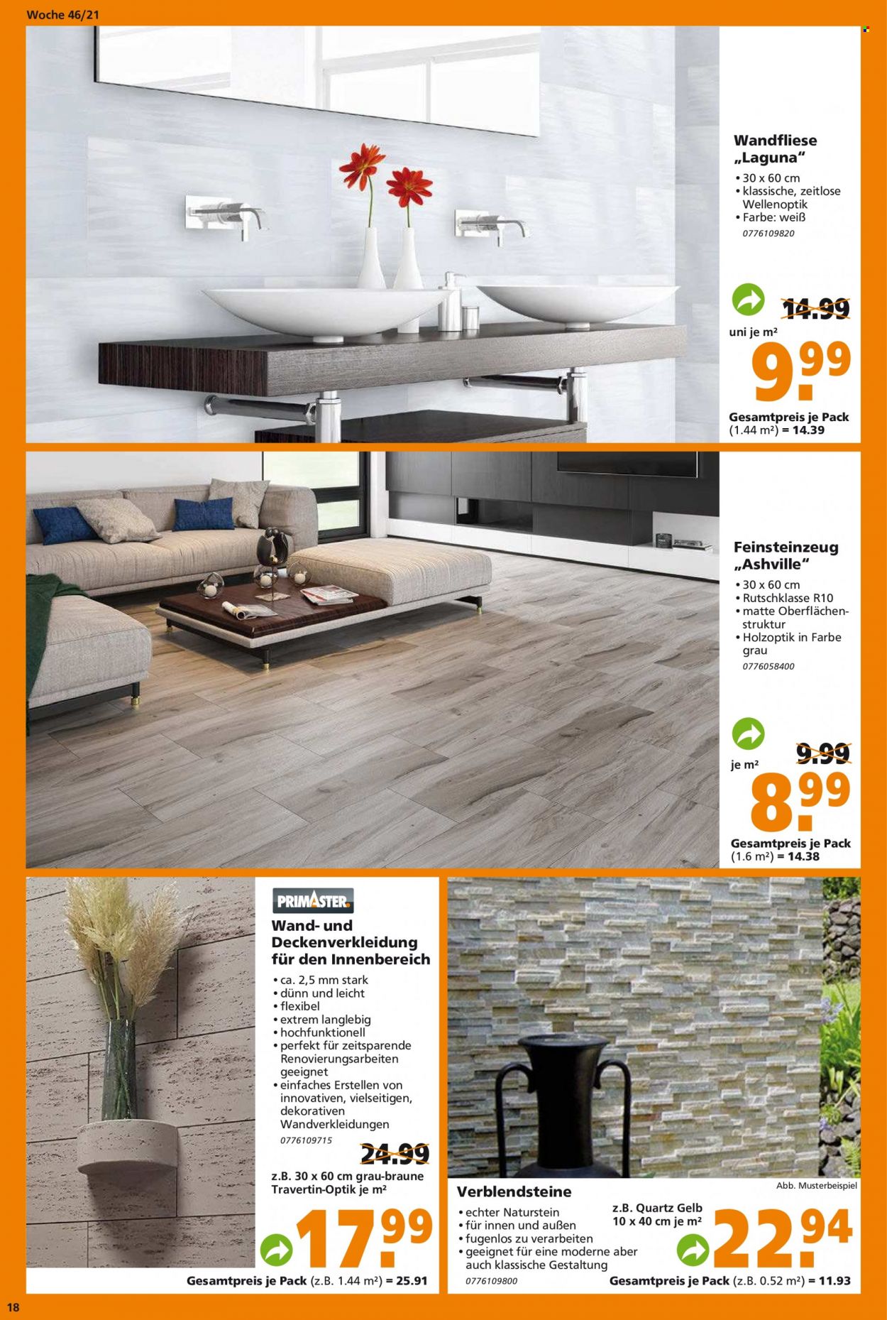 Globus Baumarkt Prospekte  - 16.11.2021 - 23.11.2021. Seite 18
