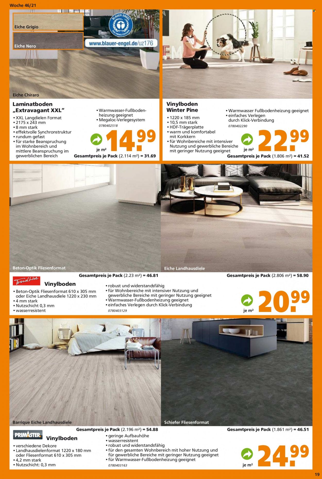 Globus Baumarkt Prospekte  - 16.11.2021 - 23.11.2021. Seite 19