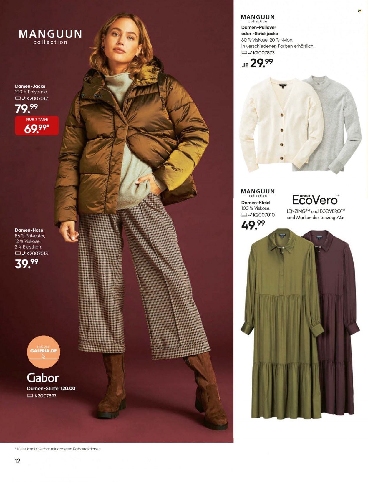 GALERIA Karstadt Kaufhof Prospekte  - 17.11.2021 - 23.11.2021. Seite 12