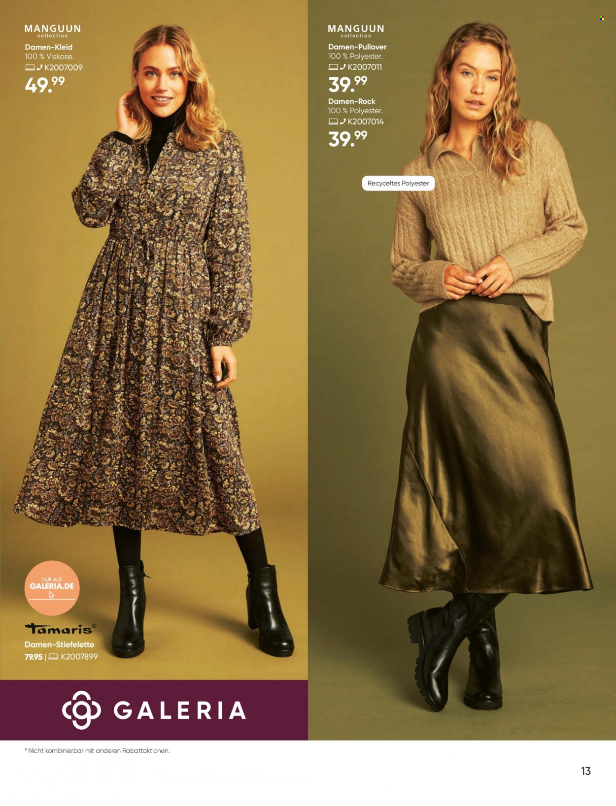 GALERIA Karstadt Kaufhof Prospekte  - 17.11.2021 - 23.11.2021. Seite 13