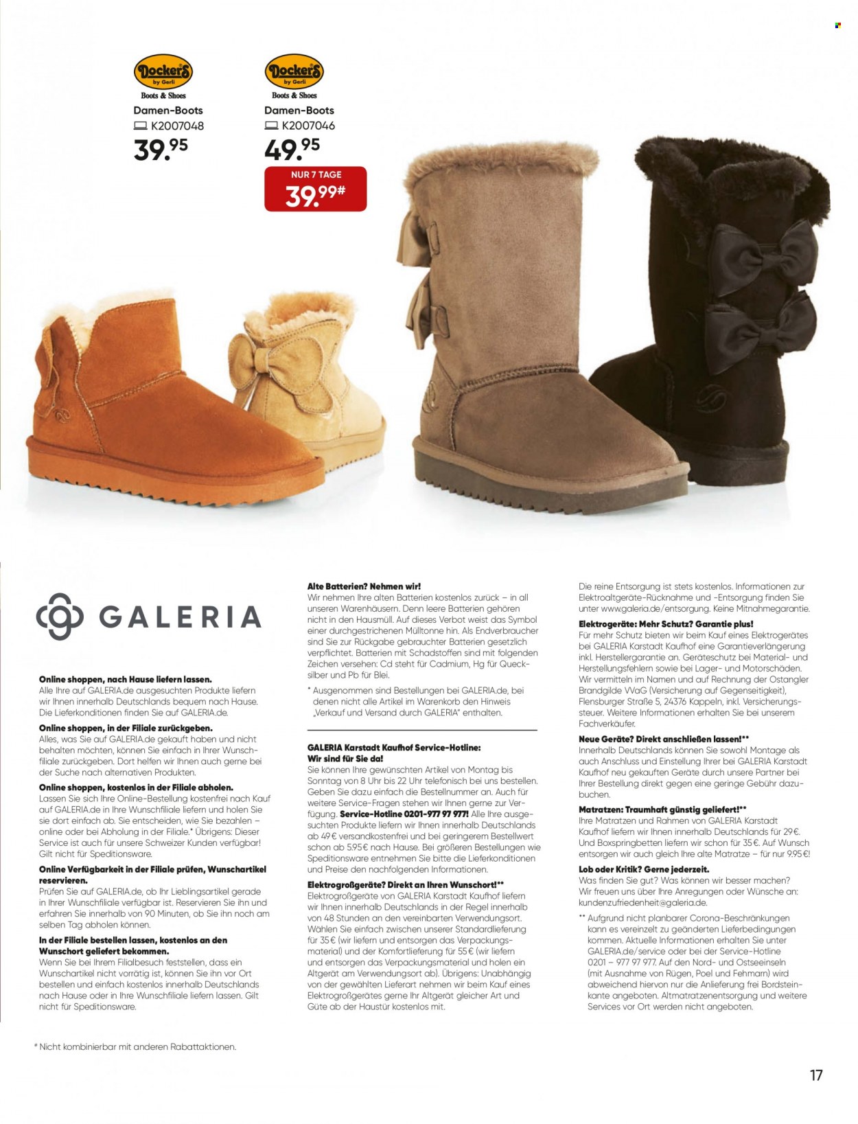 GALERIA Karstadt Kaufhof Prospekte  - 17.11.2021 - 23.11.2021. Seite 17