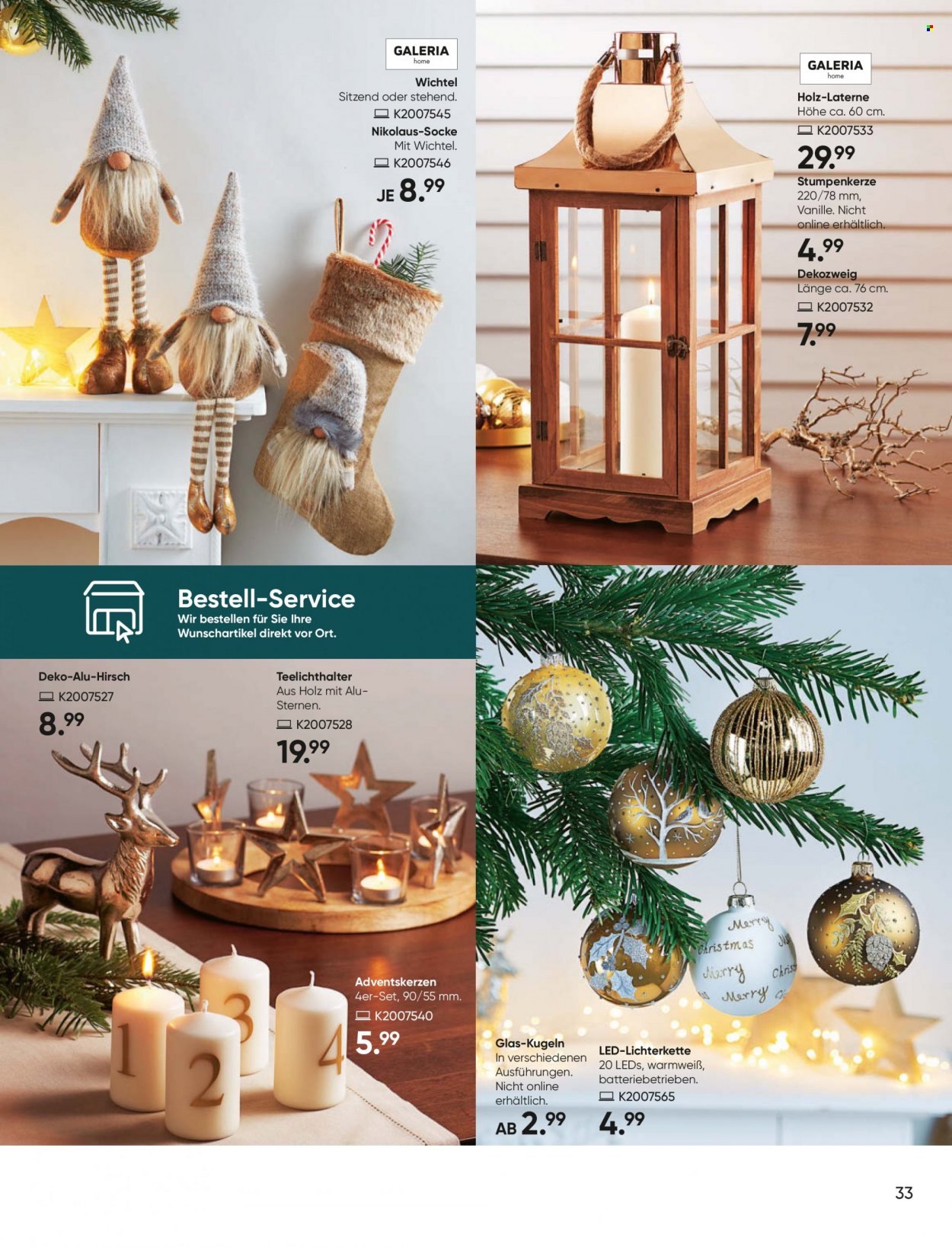 GALERIA Karstadt Kaufhof Prospekte  - 17.11.2021 - 23.11.2021. Seite 33
